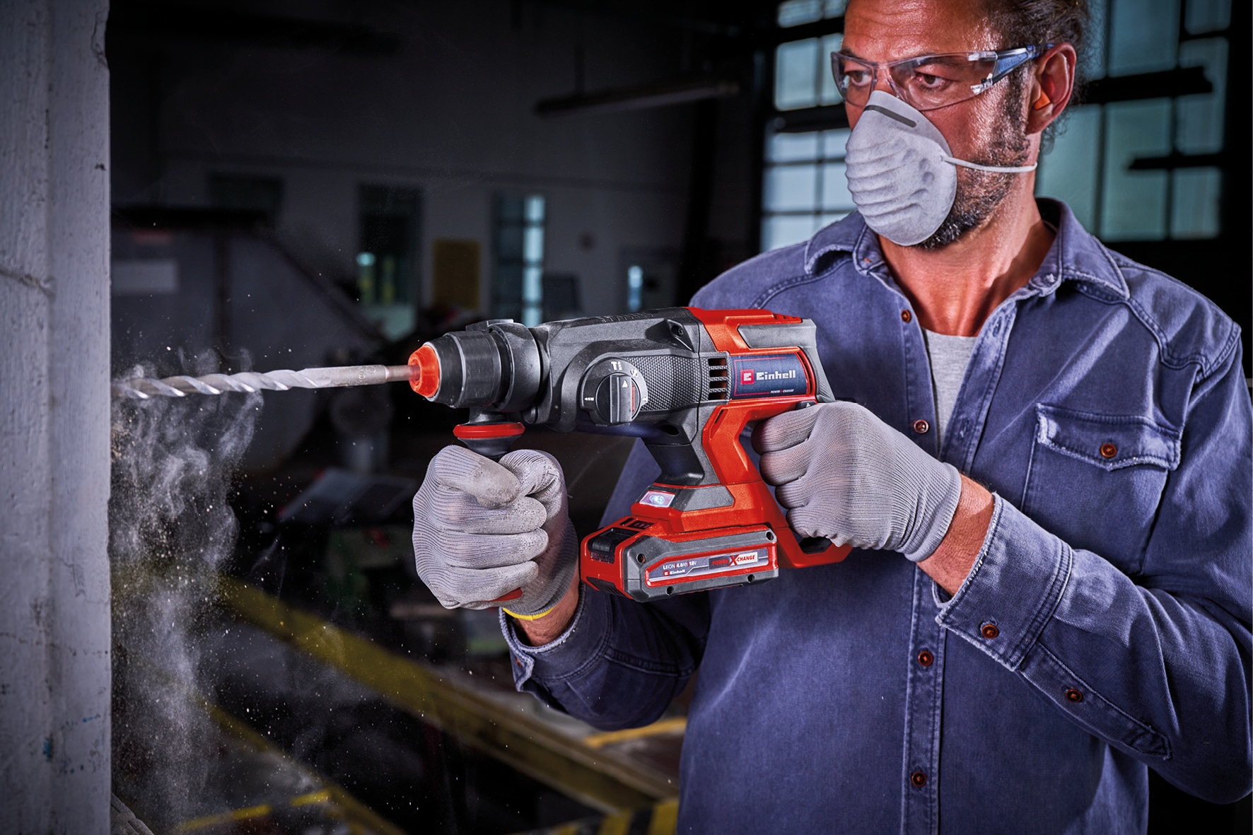 EINHELL Akku-Bohrhammer TE-HD 18/20 Li-Solo EINHELL Akku-Bohrhammer TE-HD 18/20 Li-Solo