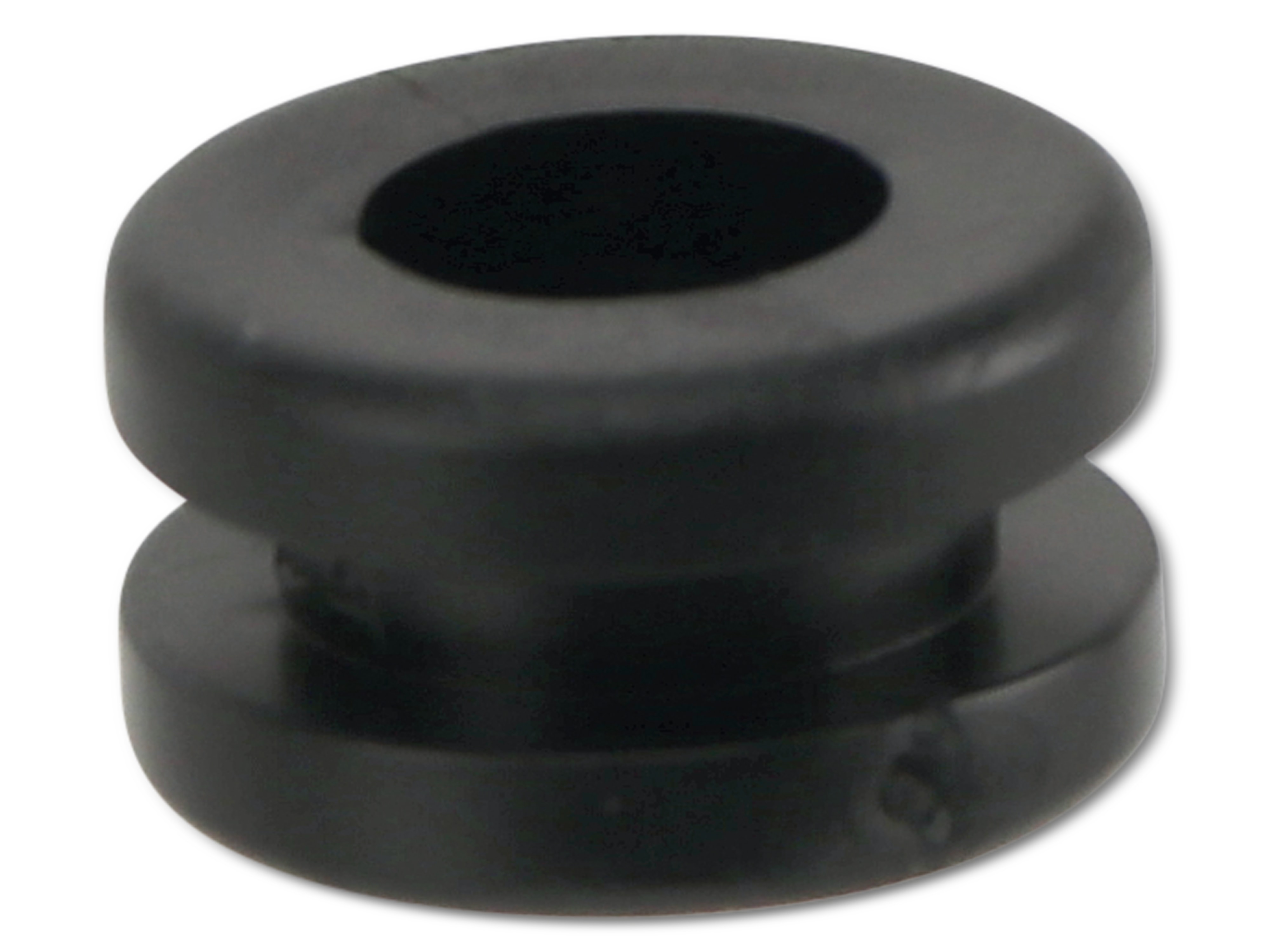 KSS Kabeldurchführungstülle PVC weich, schwarz, Plattenstärke 3, Loch-Ø 7,8, offen, 1 Stück