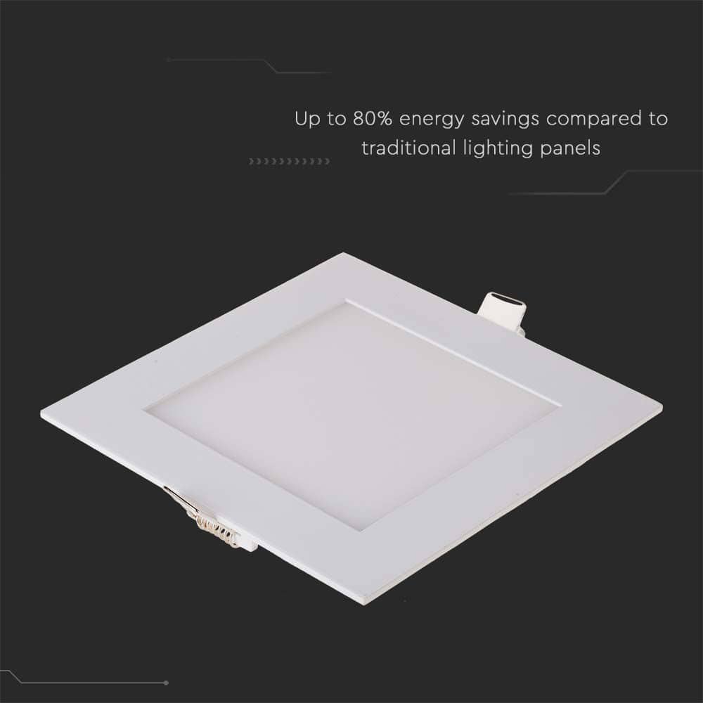 V-TAC LED-Einbauleuchte VT-1207, EEK: F, 12 W, 6400 K, eckig V-TAC LED-Einbauleuchte VT-1207, EEK: F, 12 W, 6400 K, eckig