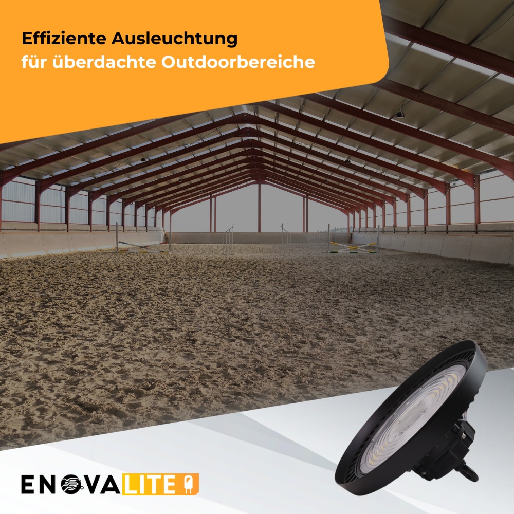 ENOVALITE LED-HighBay-Leuchte, UFO, EEK: C, 100W, 17000lm, 5000K, schwarz ENOVALITE LED-HighBay-Leuchte, UFO, EEK: C, 100W, 17000lm, 5000K, schwarz