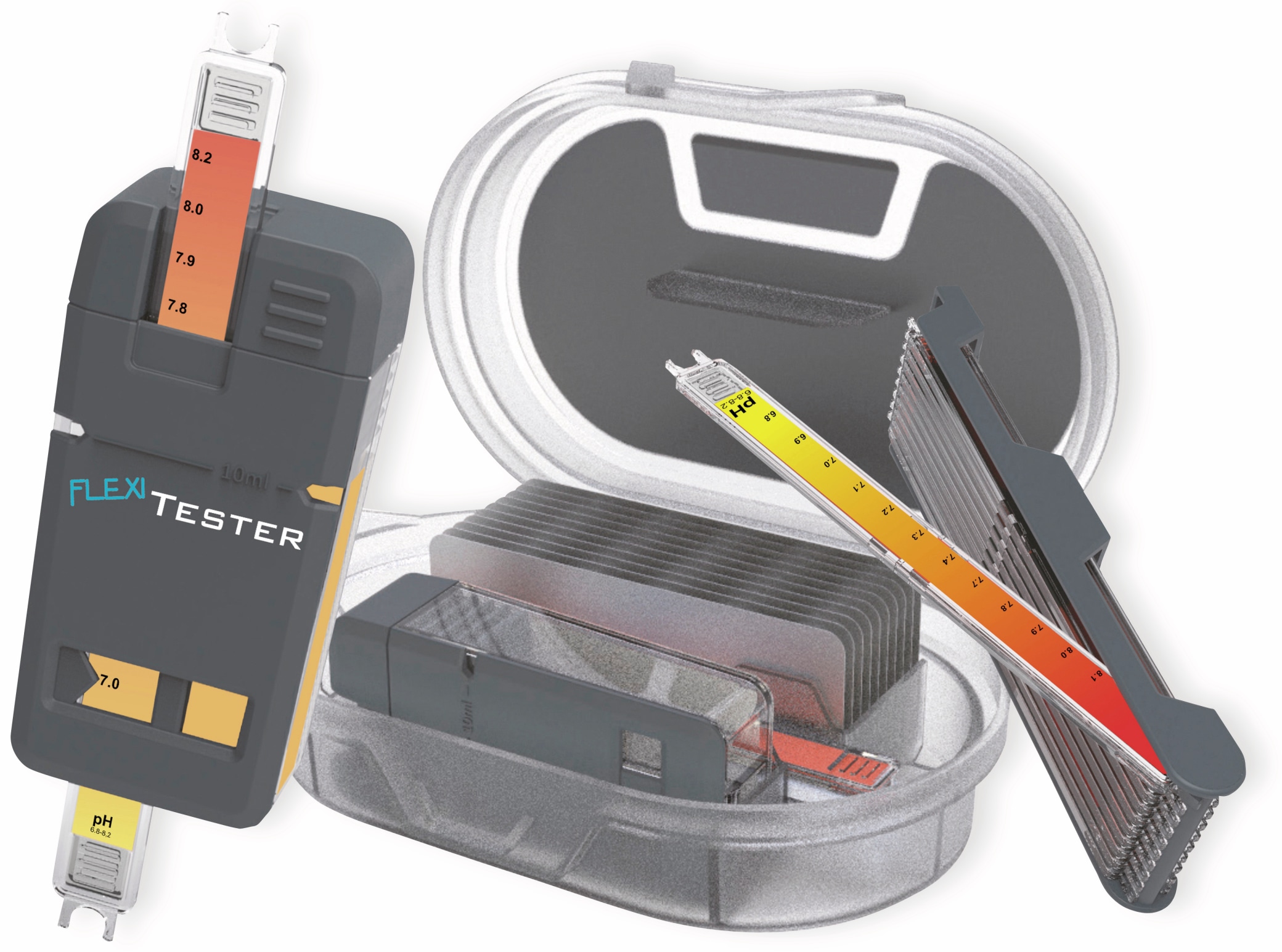WATER-I.D. FlexiTester Basis-Set, Chlor/pH/TA/CYA