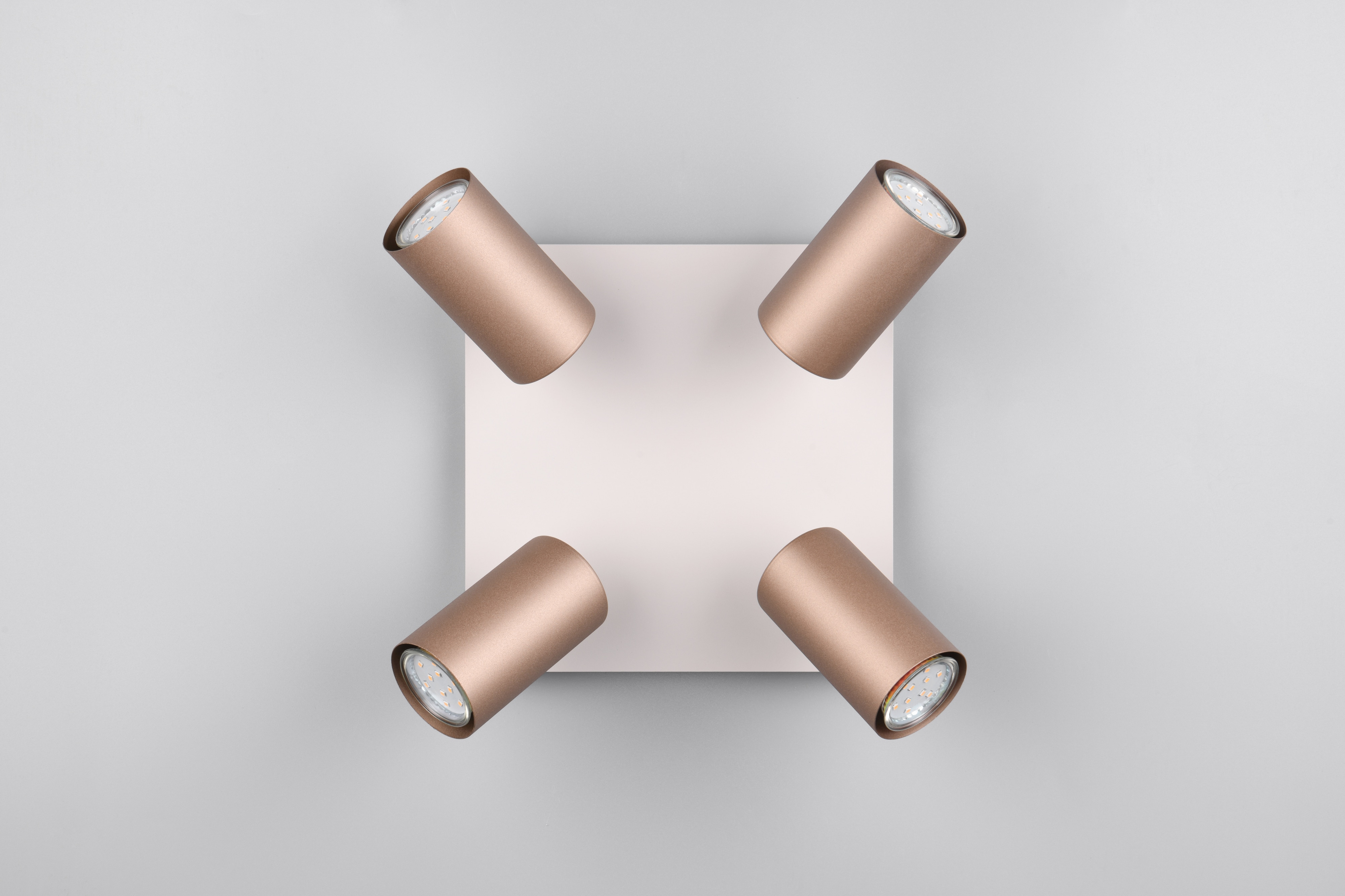 TRIO Deckenleuchte Marley 802430465 Coffee, 4 x GU10, max. je 35 W