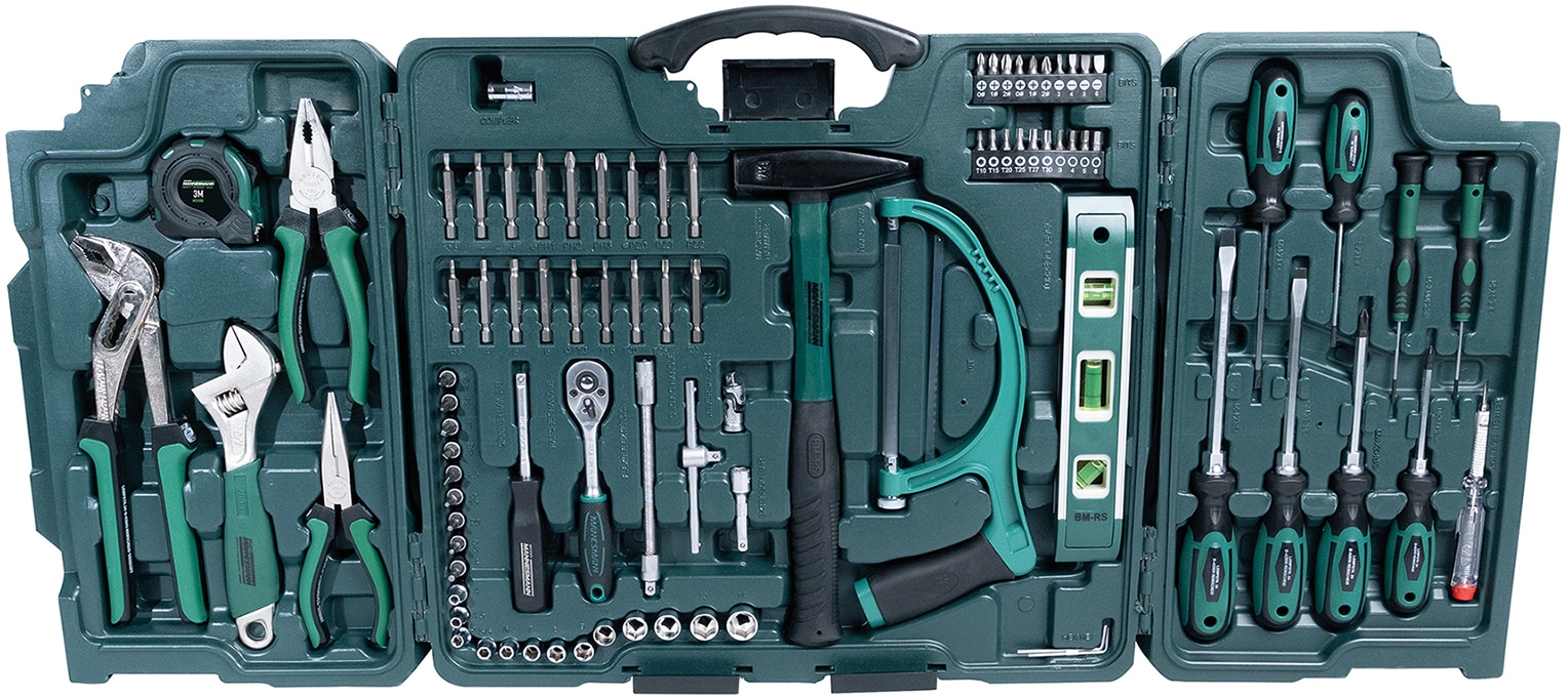 BRÜDER MANNESMANN Universal-Werkzeugsortiment, im Klappkoffer BRÜDER MANNESMANN Universal-Werkzeugsortiment, im Klappkoffer