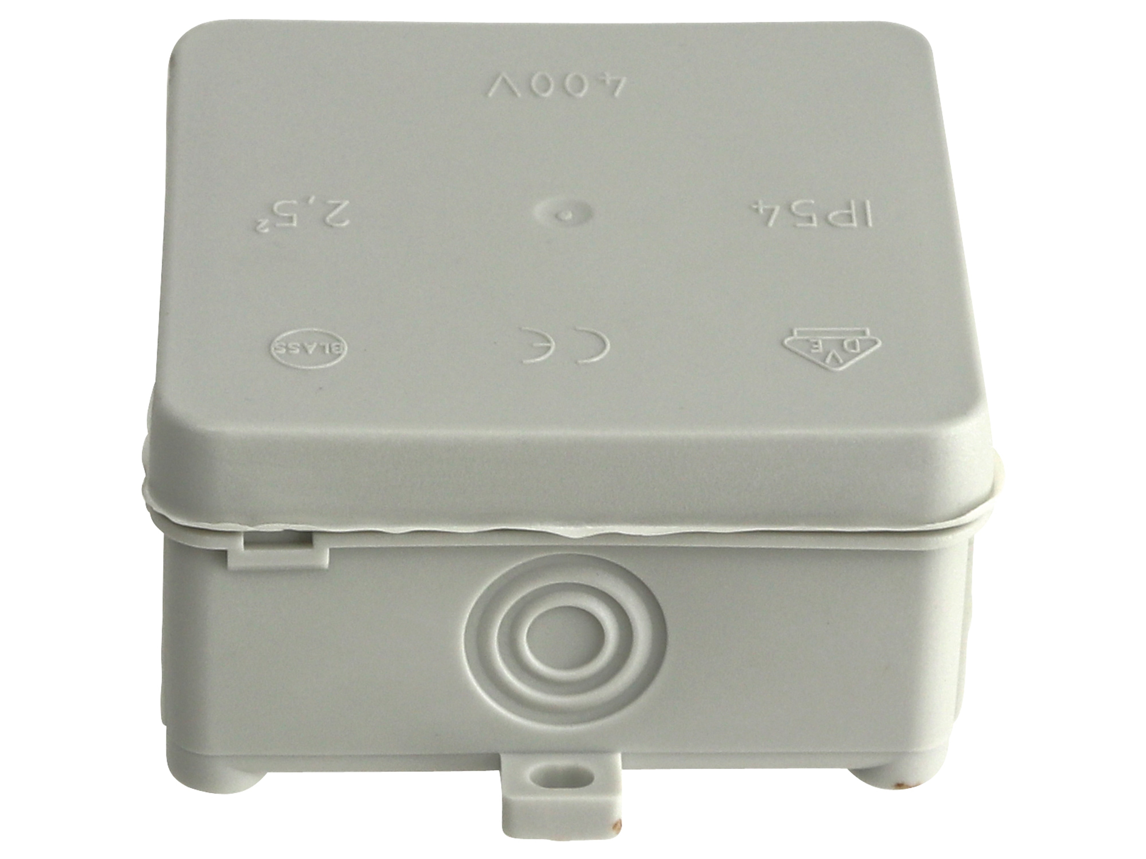 Abzweigdose, AP, IP54, 75x75x40mm, grau