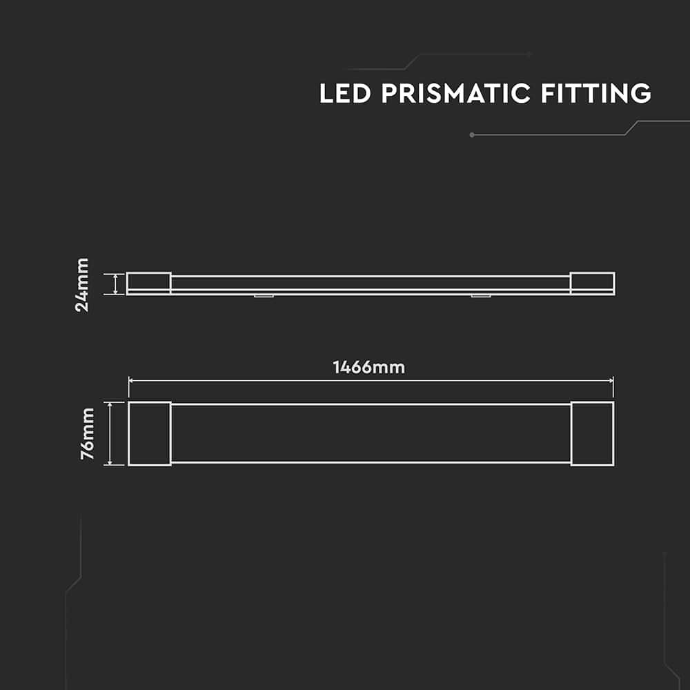 V-TAC LED-Unterbauleuchte, VT-8054, 50W, 6000lm, 6500k, IP20 V-TAC LED-Unterbauleuchte, VT-8054, 50W, 6000lm, 6500k, IP20