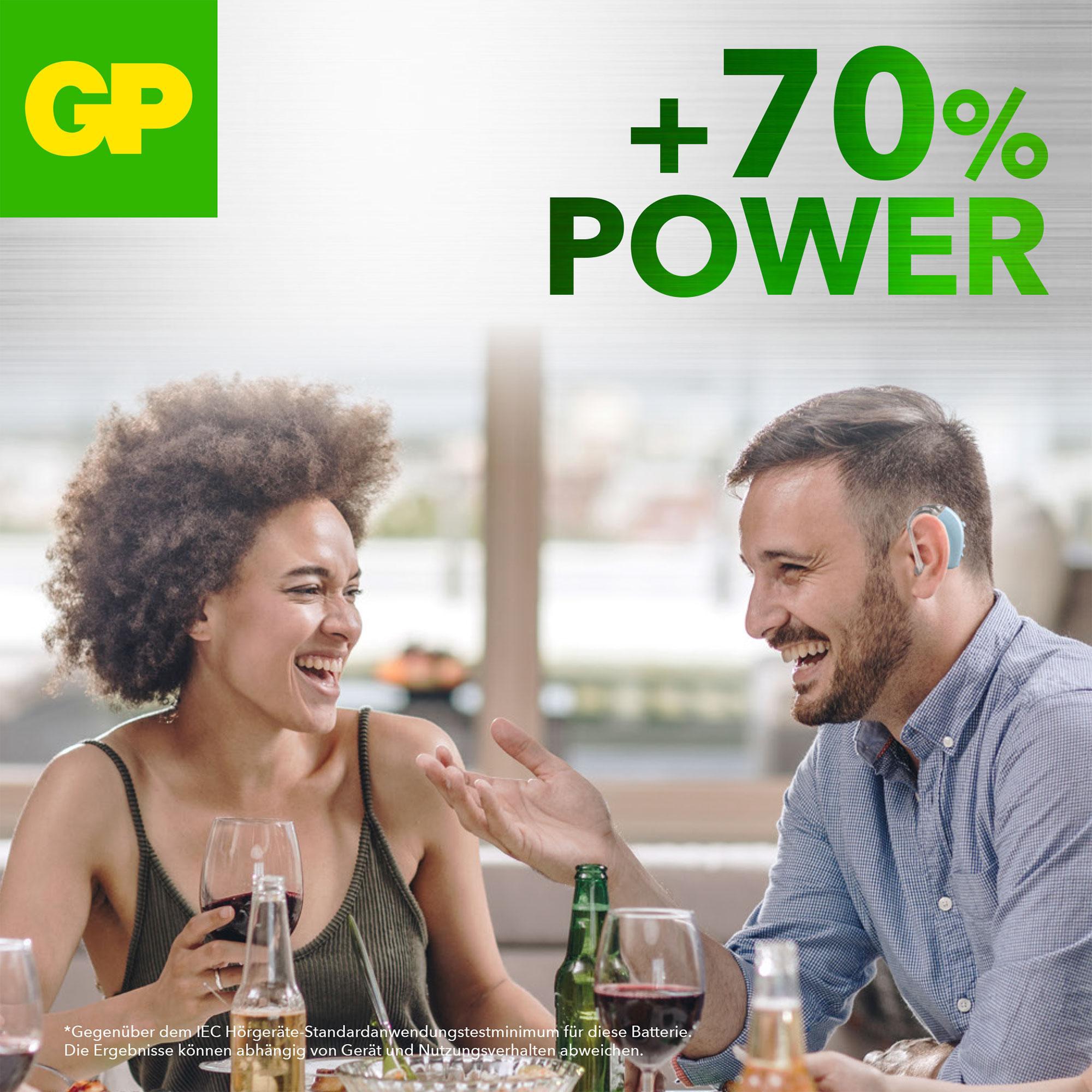 GP ZA 13 Hörgeräte Batterie, PR 48, 6-Stück