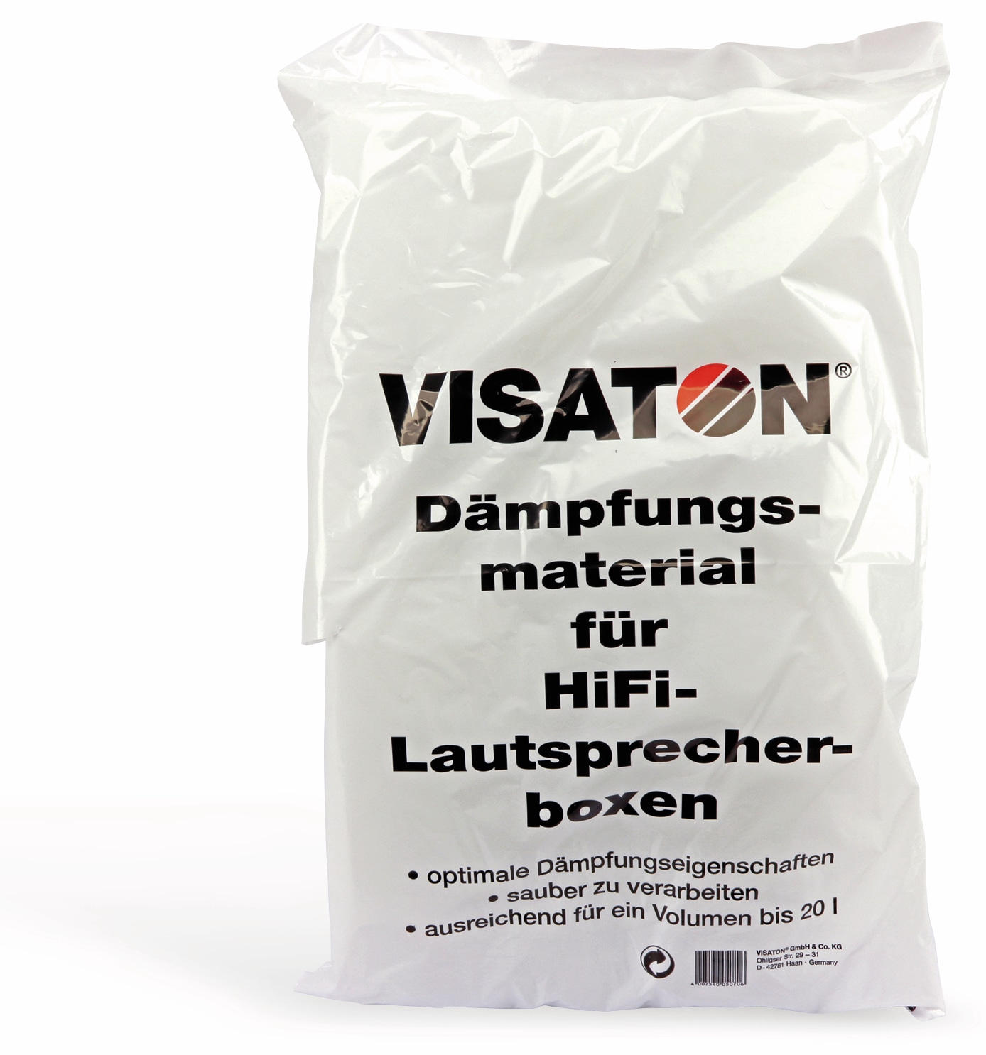VISATON Dämpfungsmaterial Polyesterwolle VISATON Dämpfungsmaterial Polyesterwolle
