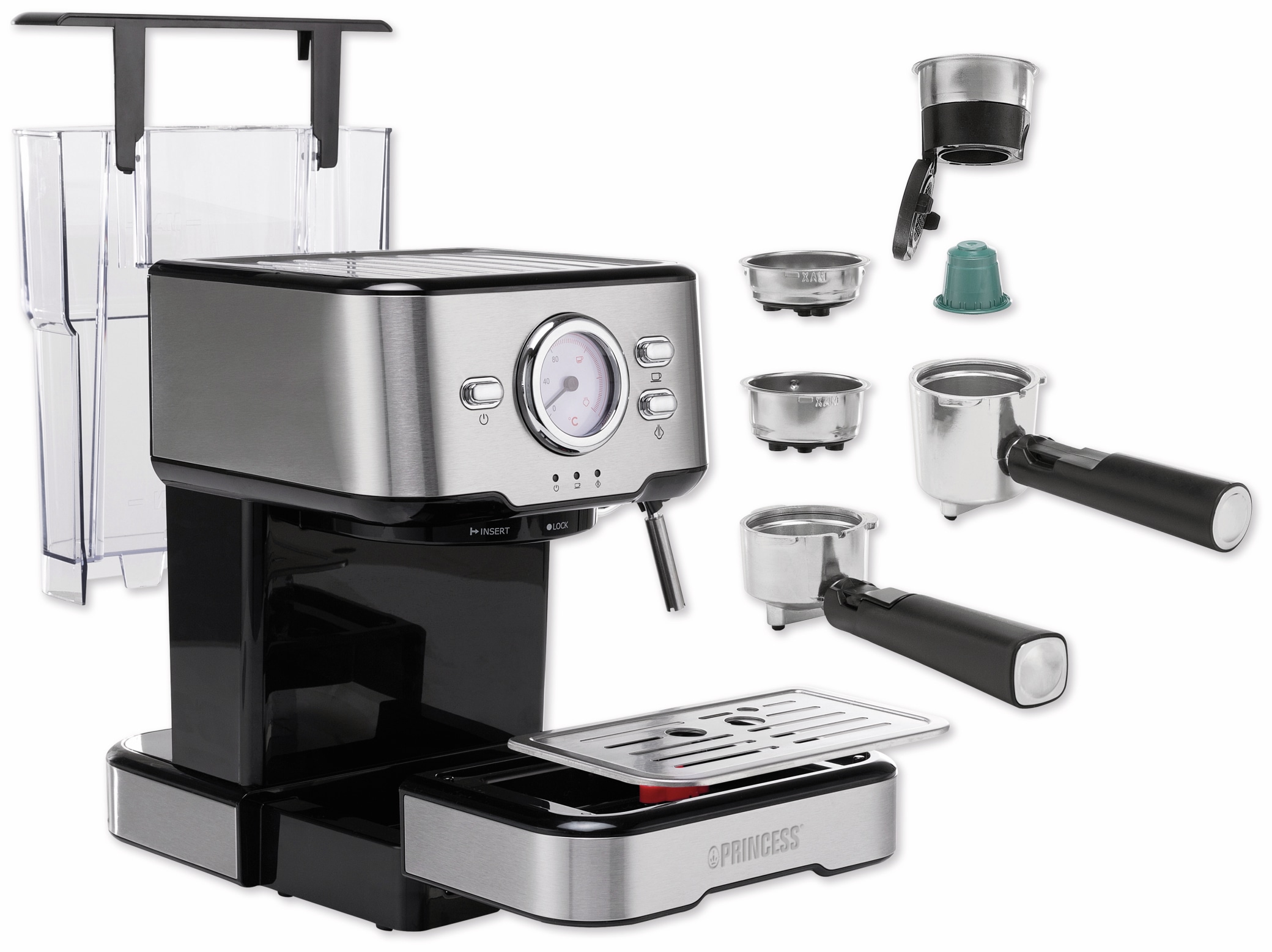 PRINCESS Espressomaschine 249412, 1100 W