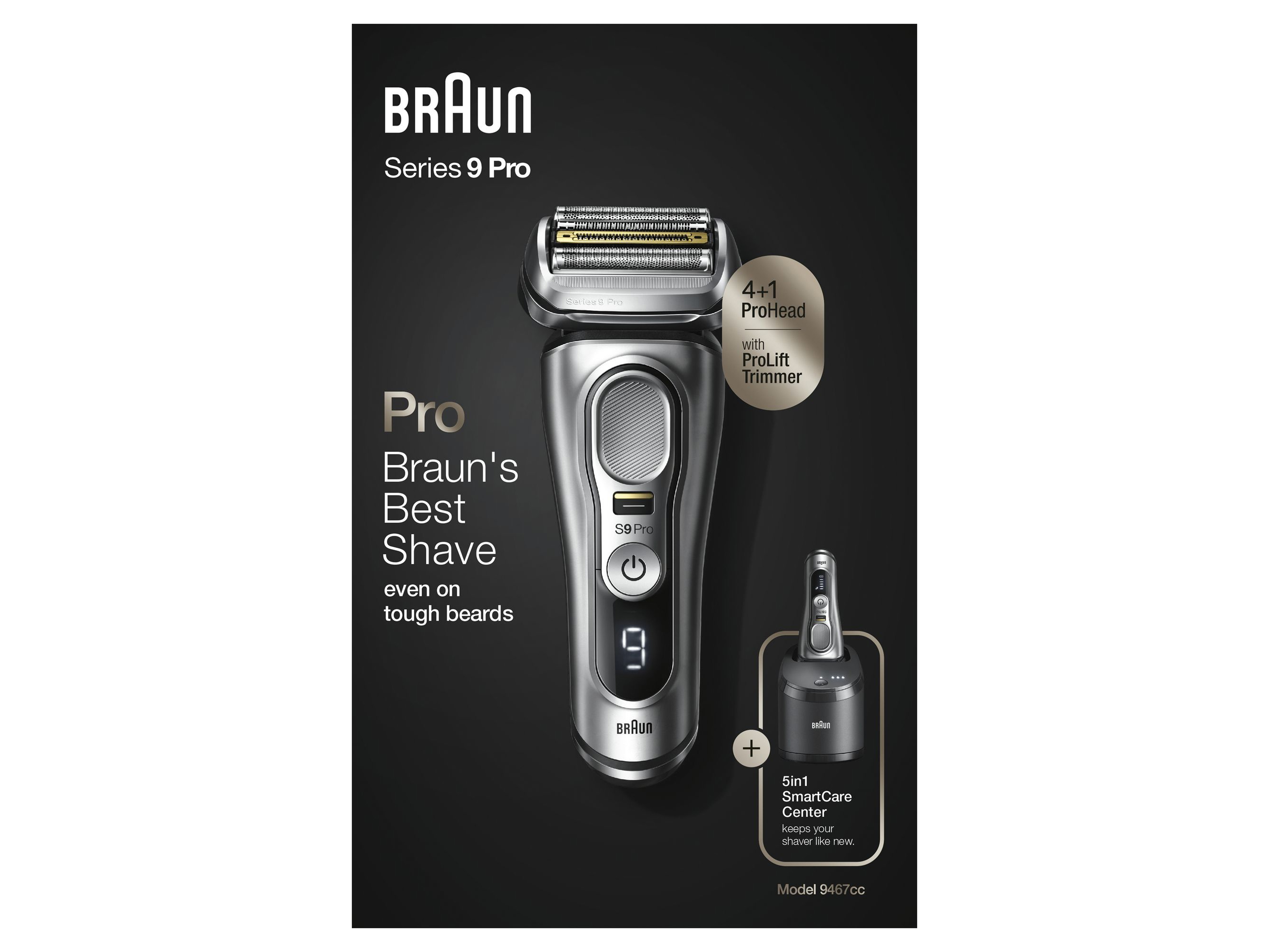 BRAUN Elektrorasierer Series 9 Pro, 9467cc, inkl. Reinigungsstation