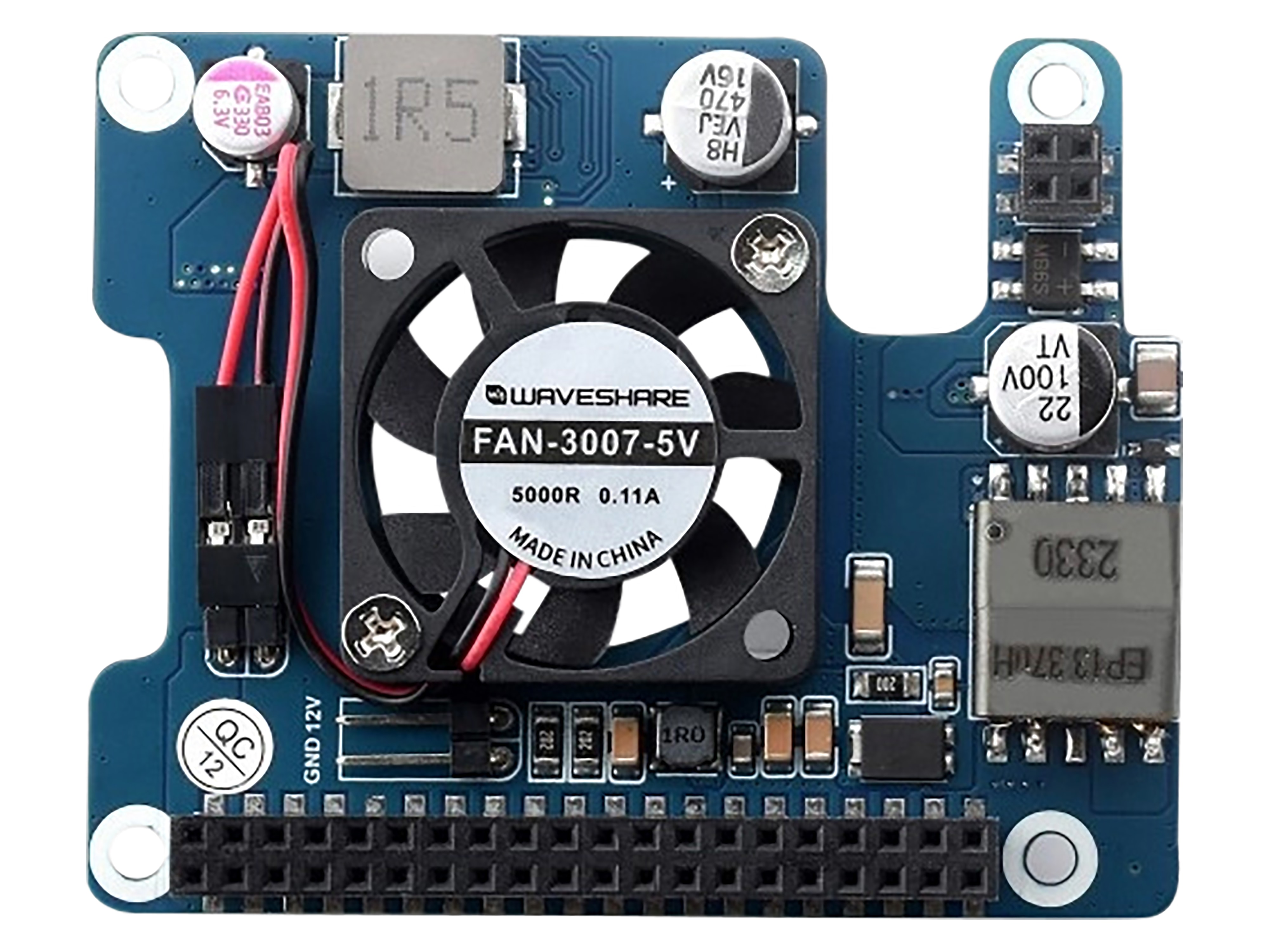 WAVESHARE, PoE HAT für Raspberry Pi 5, WV26399 WAVESHARE, PoE HAT für Raspberry Pi 5, WV26399