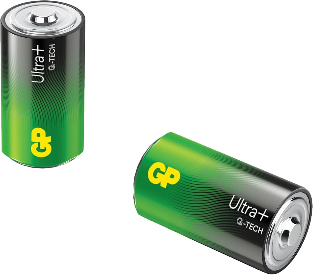 GP D-Mono-Batterie Alkine Ultra Plus, 1,5 V, 2 Stück
