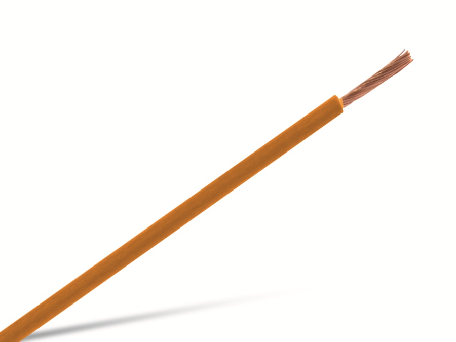 Installationslitze H05V-K, 0,5 mm², 100 m, orange Installationslitze H05V-K, 0,5 mm², 100 m, orange