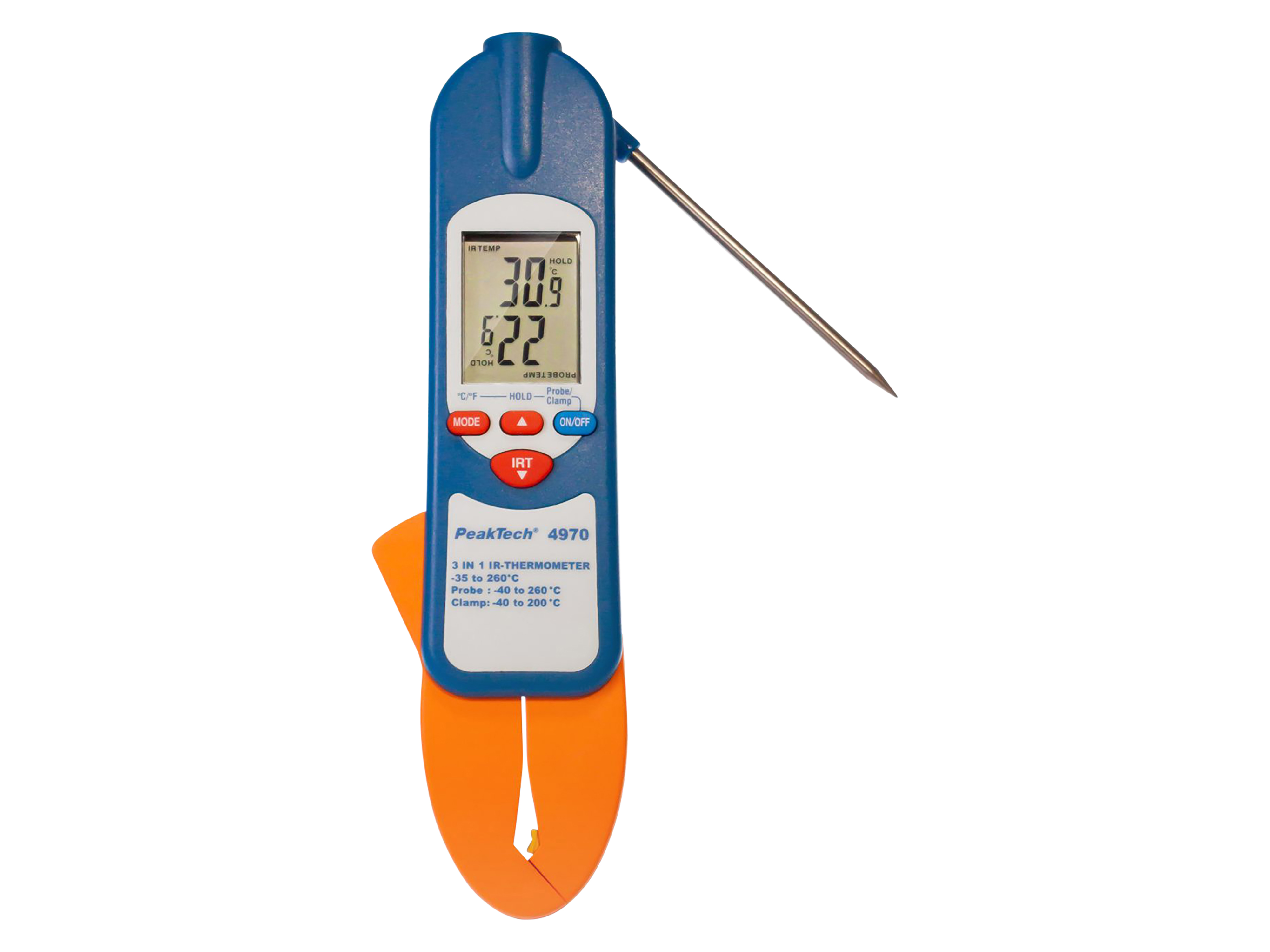 PEAKTECH IR-Thermometer P 4970, Temperaturzange, -35...+260°C