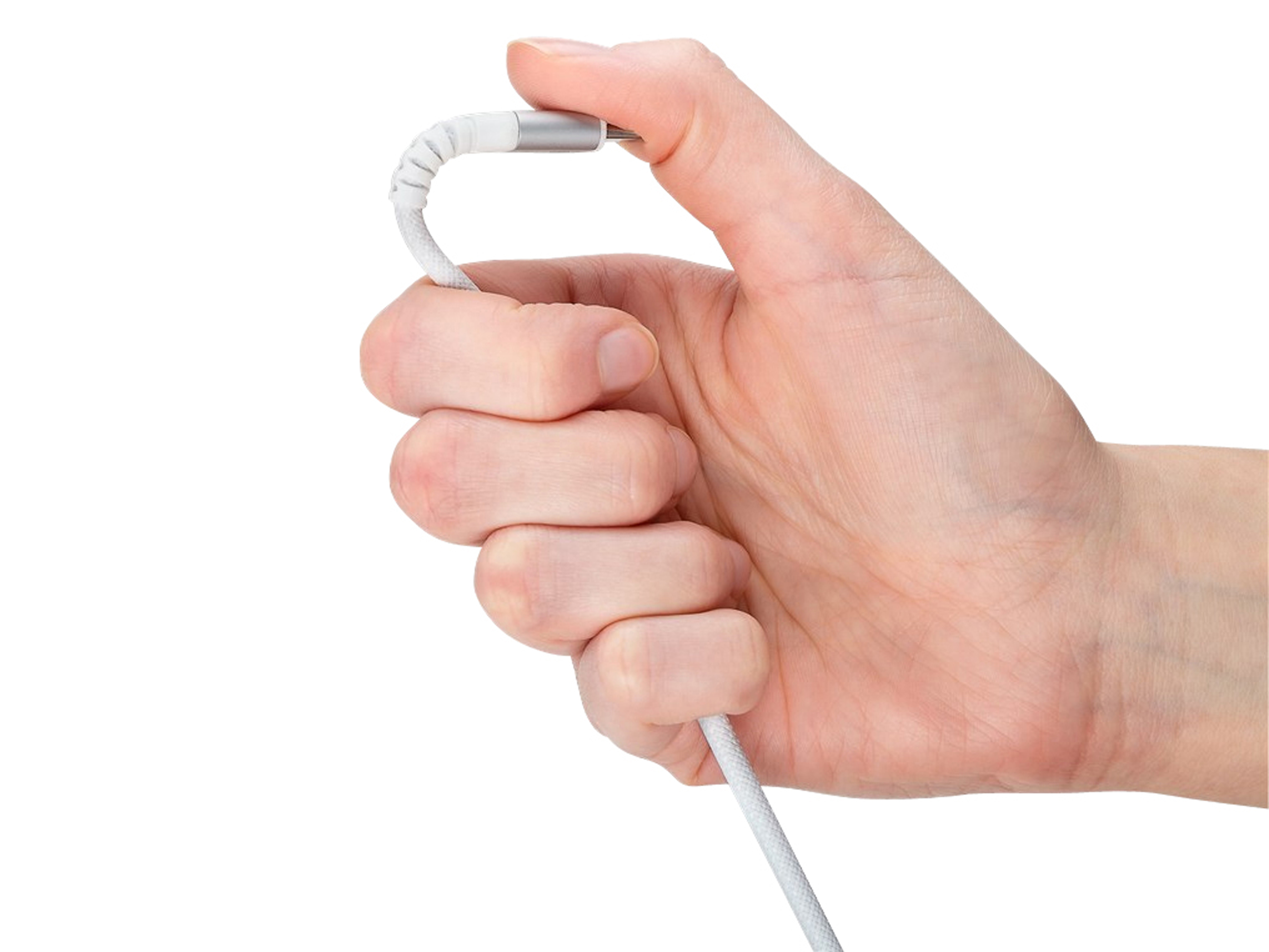 GOOBAY USB-C Textilkabel supersoft 0,5m weiß