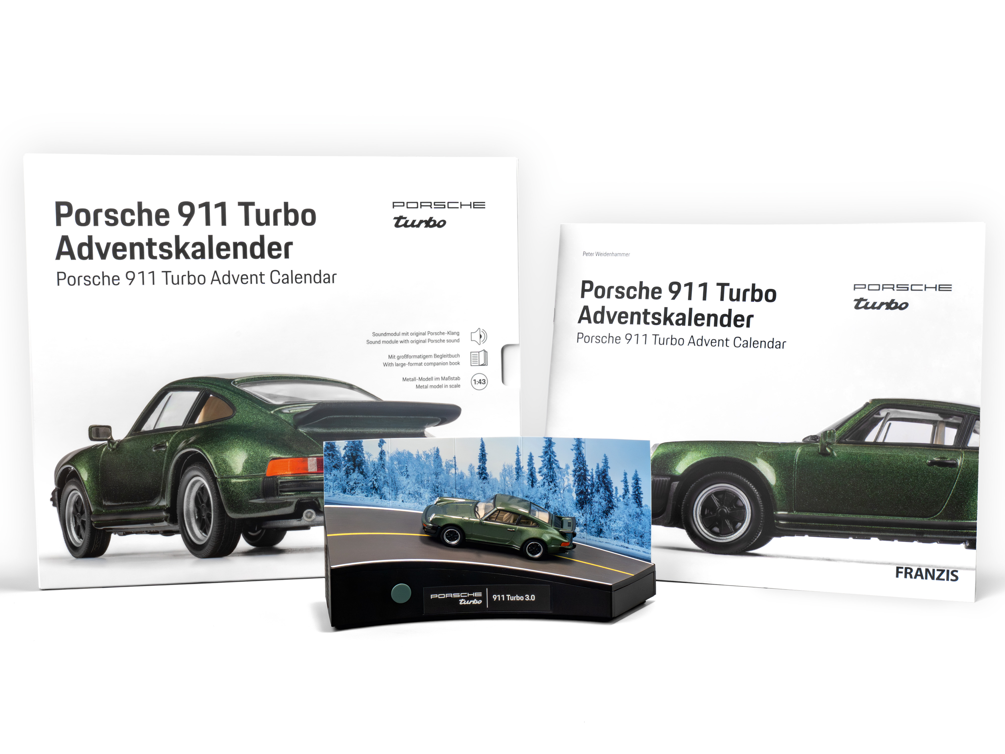 FRANZIS Porsche 911 Turbo Adventskalender 1:43