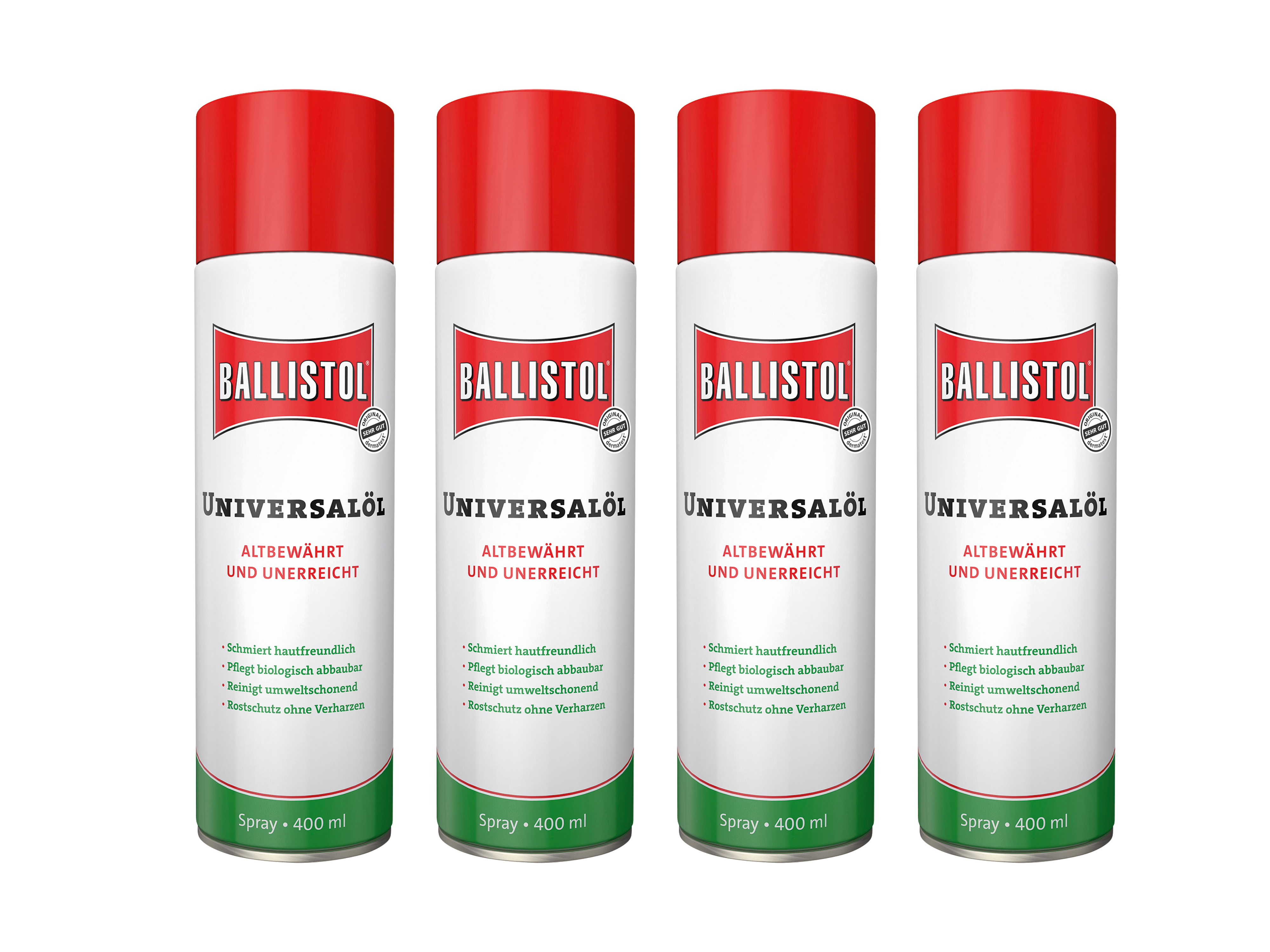 BALLISTOL Universalöl Spray, 400 ml, 4 Stück BALLISTOL Universalöl Spray, 400 ml, 4 Stück