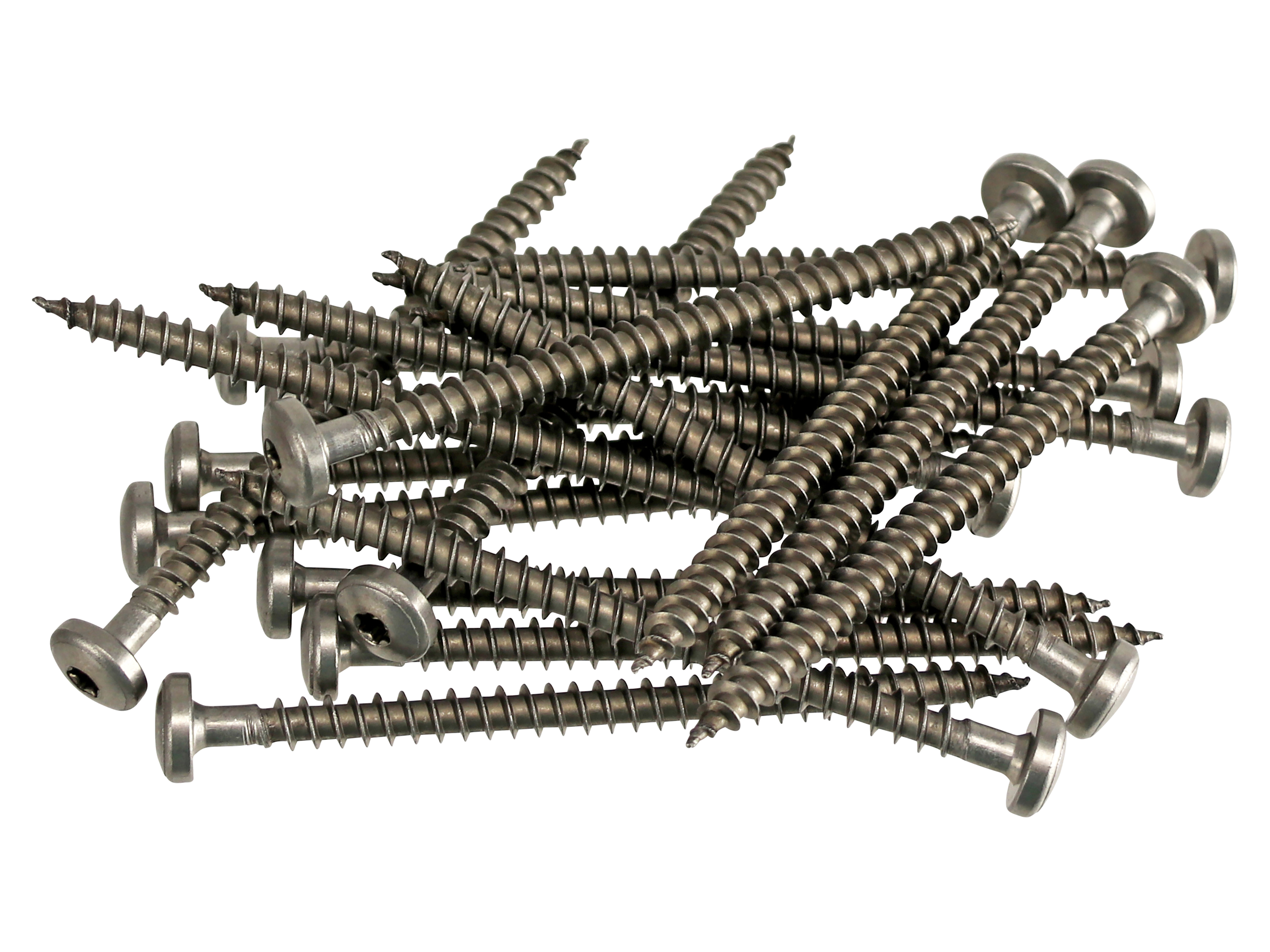 Edelstahl Spanplattenschrauben 6x90, T25, Vollgewinde, 20 Stück