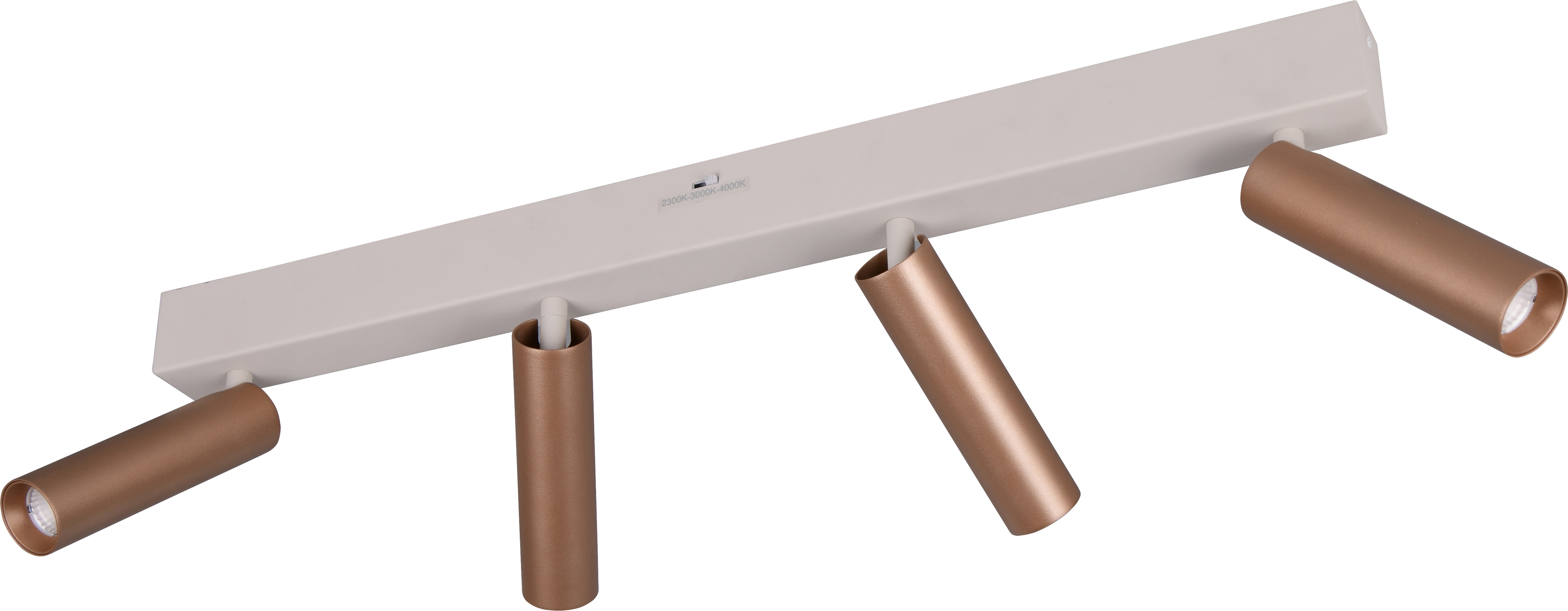 TRIO LED-Spotleuchte AMBALA, 849210465, 4-fach, 4x 5 W, 4x 500 lm, coffee