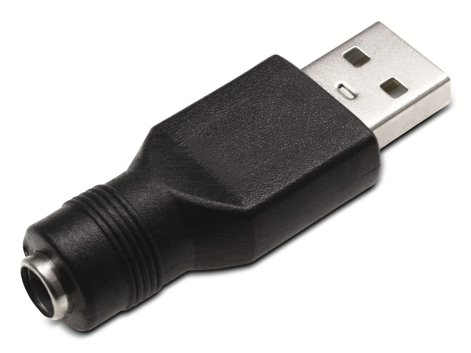 Hohlsteckeradapter, 5,5/2,1 Hohlkupplung auf USB-A Stecker Hohlsteckeradapter, 5,5/2,1 Hohlkupplung auf USB-A Stecker
