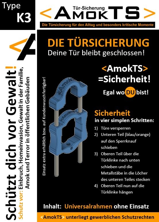 Türsicherung K3, Edelstahl