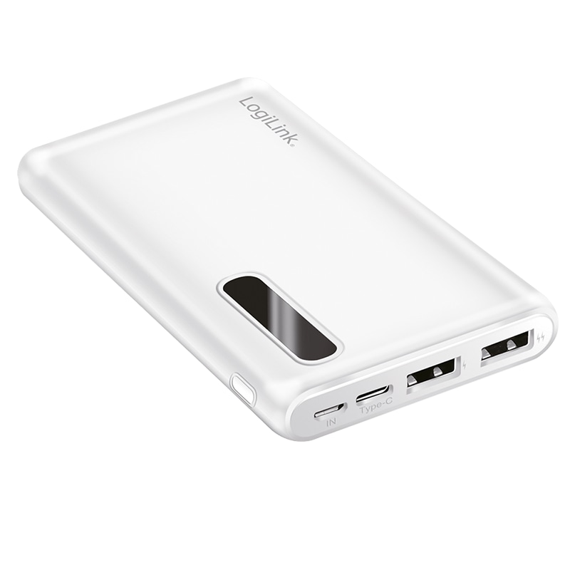 LOGILINK Powerbank PA0280W, 10.000 mAh, weiß LOGILINK Powerbank PA0280W, 10.000 mAh, weiß