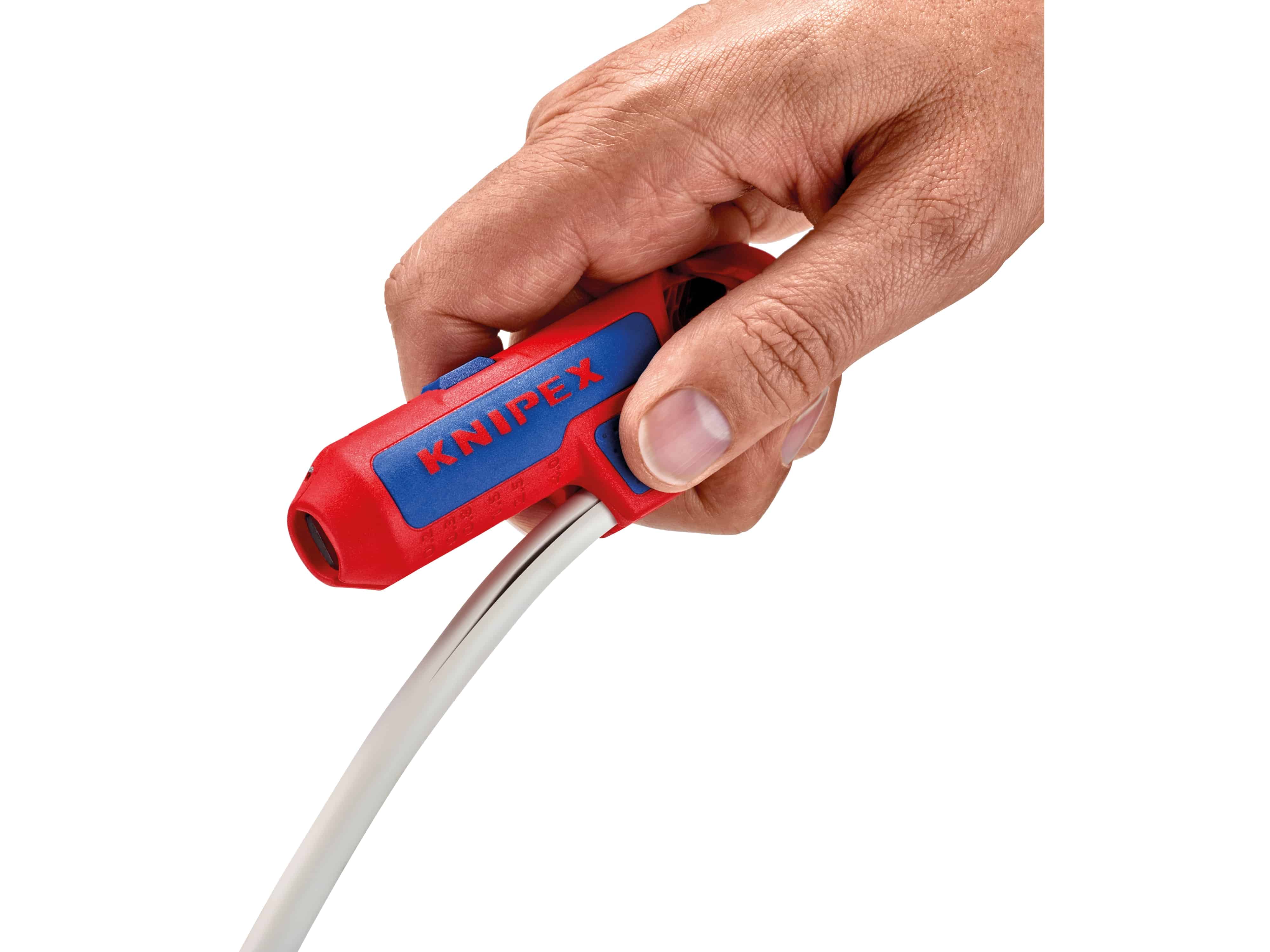 KNIPEX Universal-Abmantelungswerkzeug, ErgoStrip® 16 95 01 SB, für Rechtshänder KNIPEX Universal-Abmantelungswerkzeug, ErgoStrip® 16 95 01 SB, für Rechtshänder