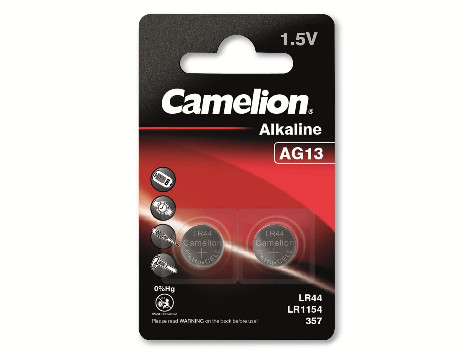 CAMELION Knopfzelle AG13, 2 St.