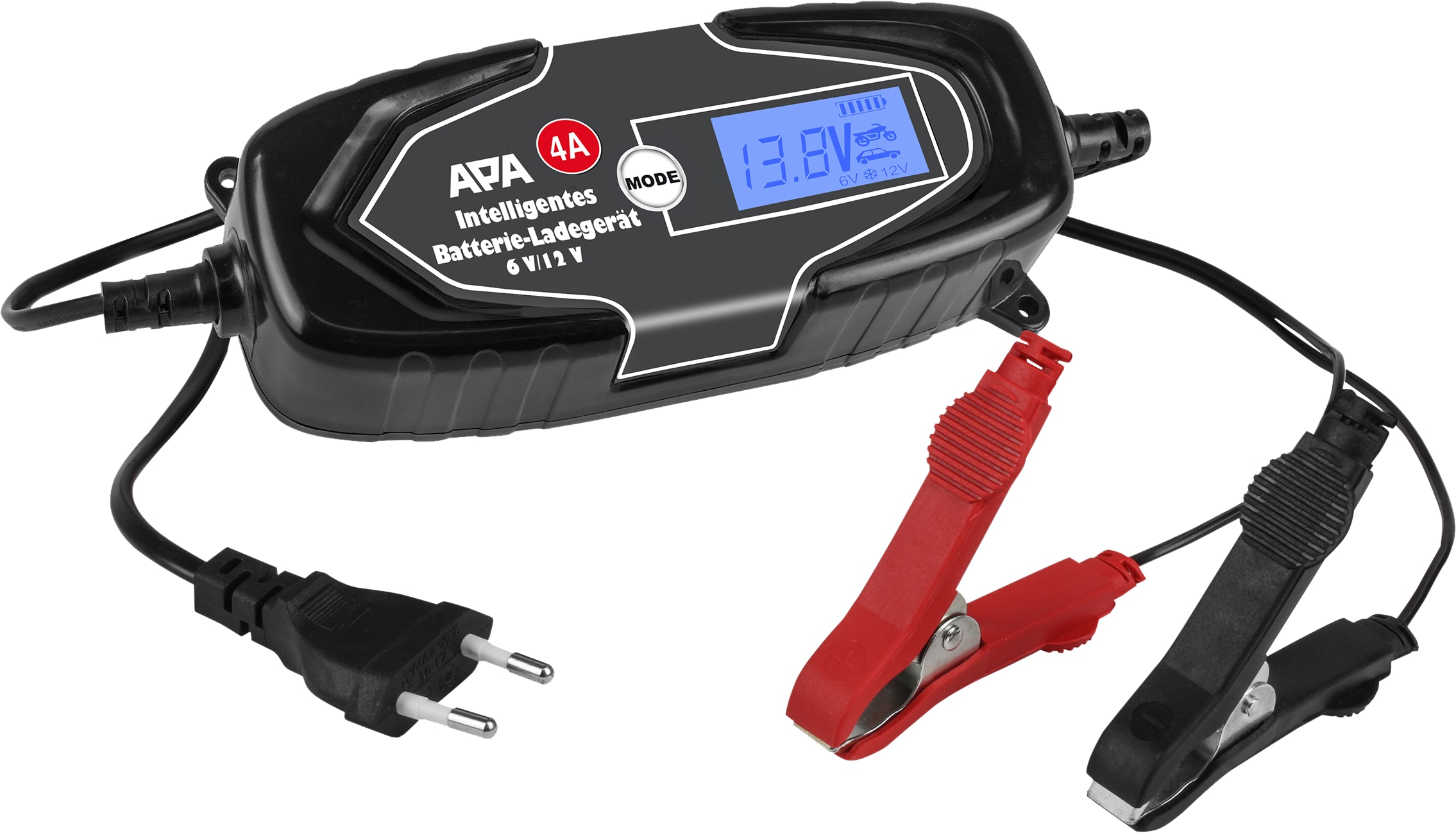 APA Batterie-Ladegerät 16647, 6/12V 4A APA Batterie-Ladegerät 16647, 6/12V 4A