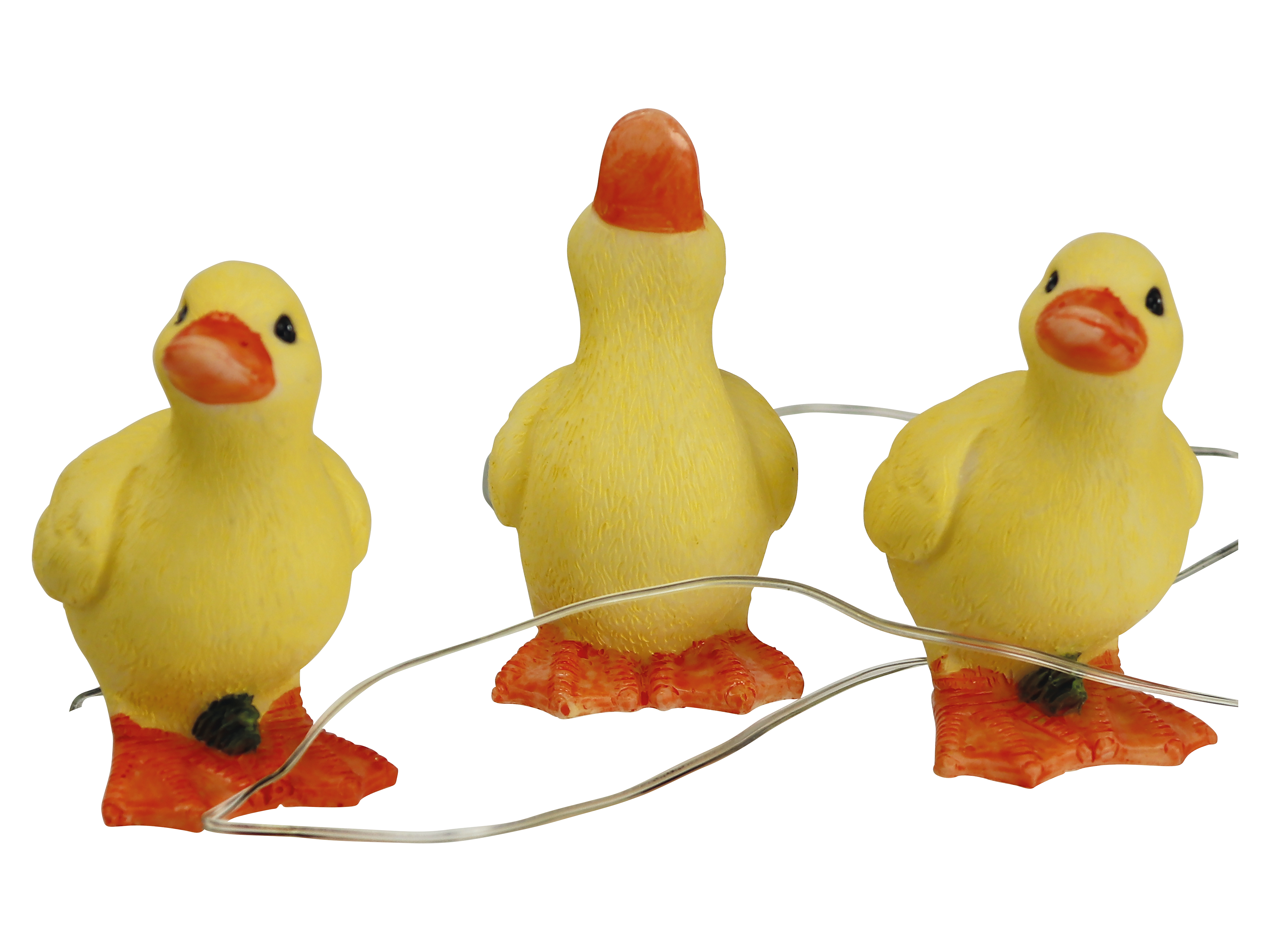 Solar-LED-Dekobeleuchtung, Ente mit 3 Entchen, GSA