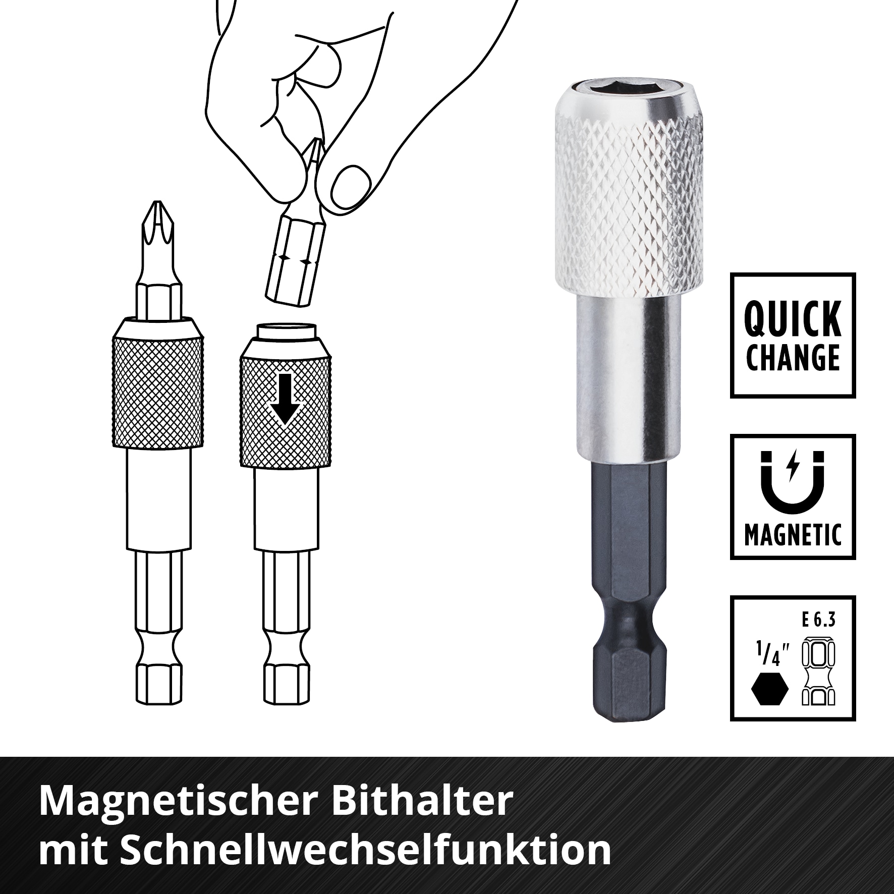 EINHELL Bit- & Bohrer-Set, 109053, L-Case, 40-teilig EINHELL Bit- & Bohrer-Set, 109053, L-Case, 40-teilig