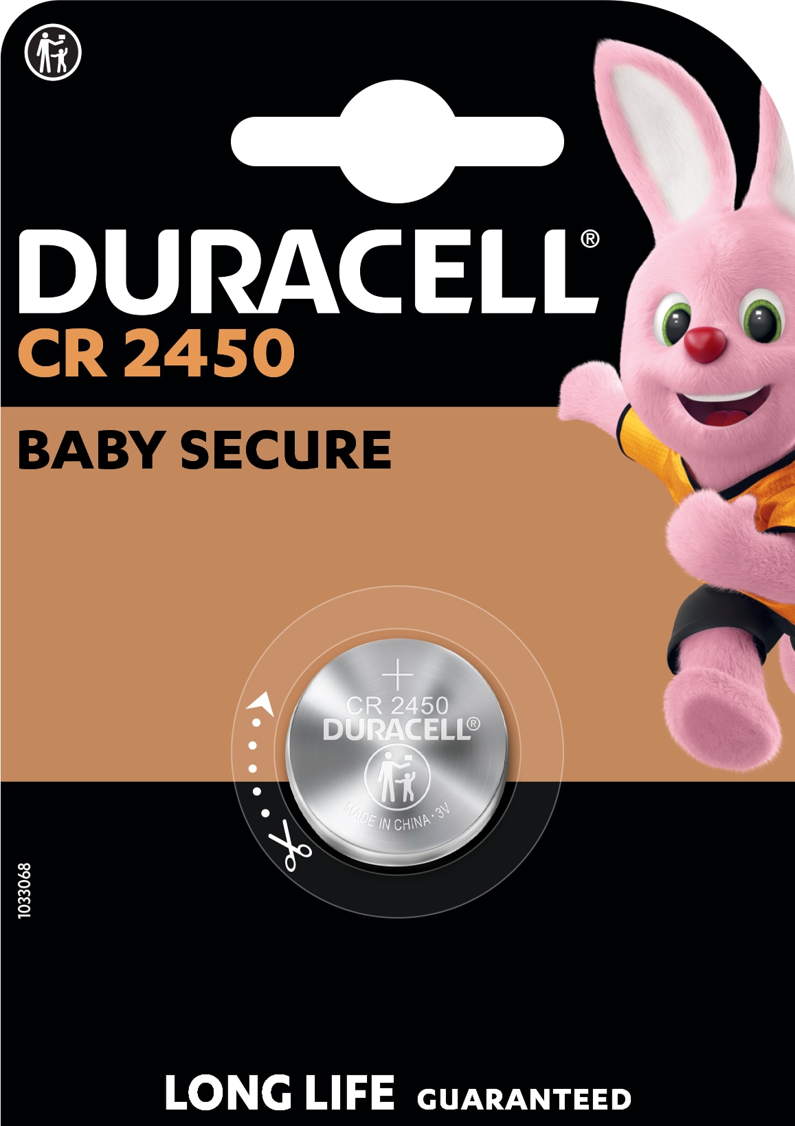 DURACELL Lithium-Knopfzelle CR2450, 3V, Electronics
