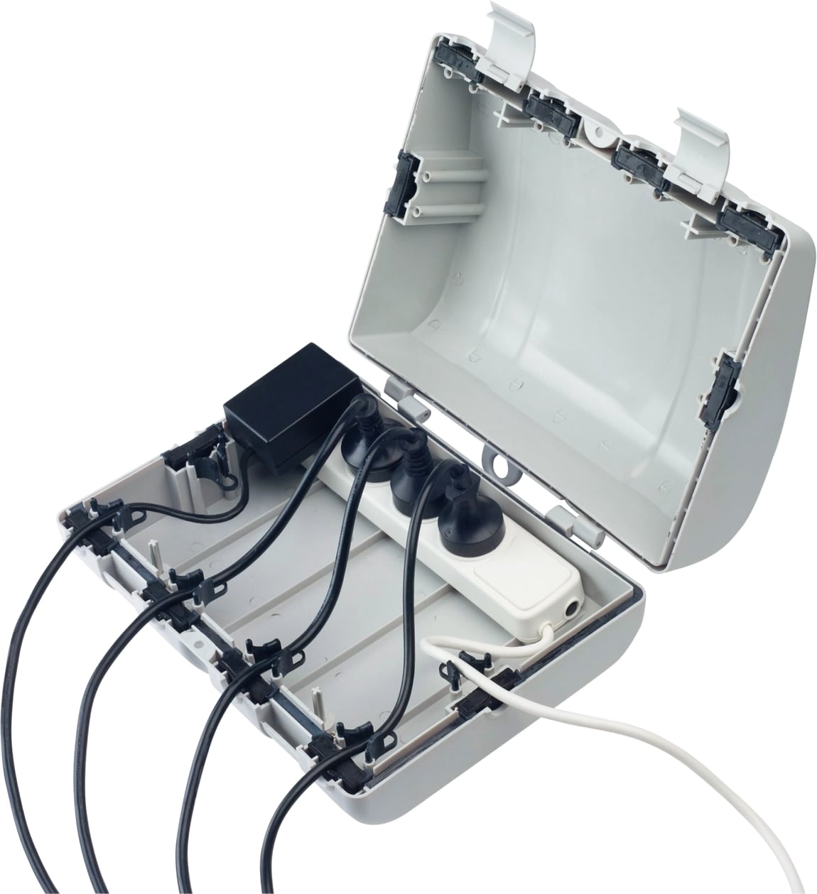 REV Sicherheitsbox, IP64, grau, 6-fach