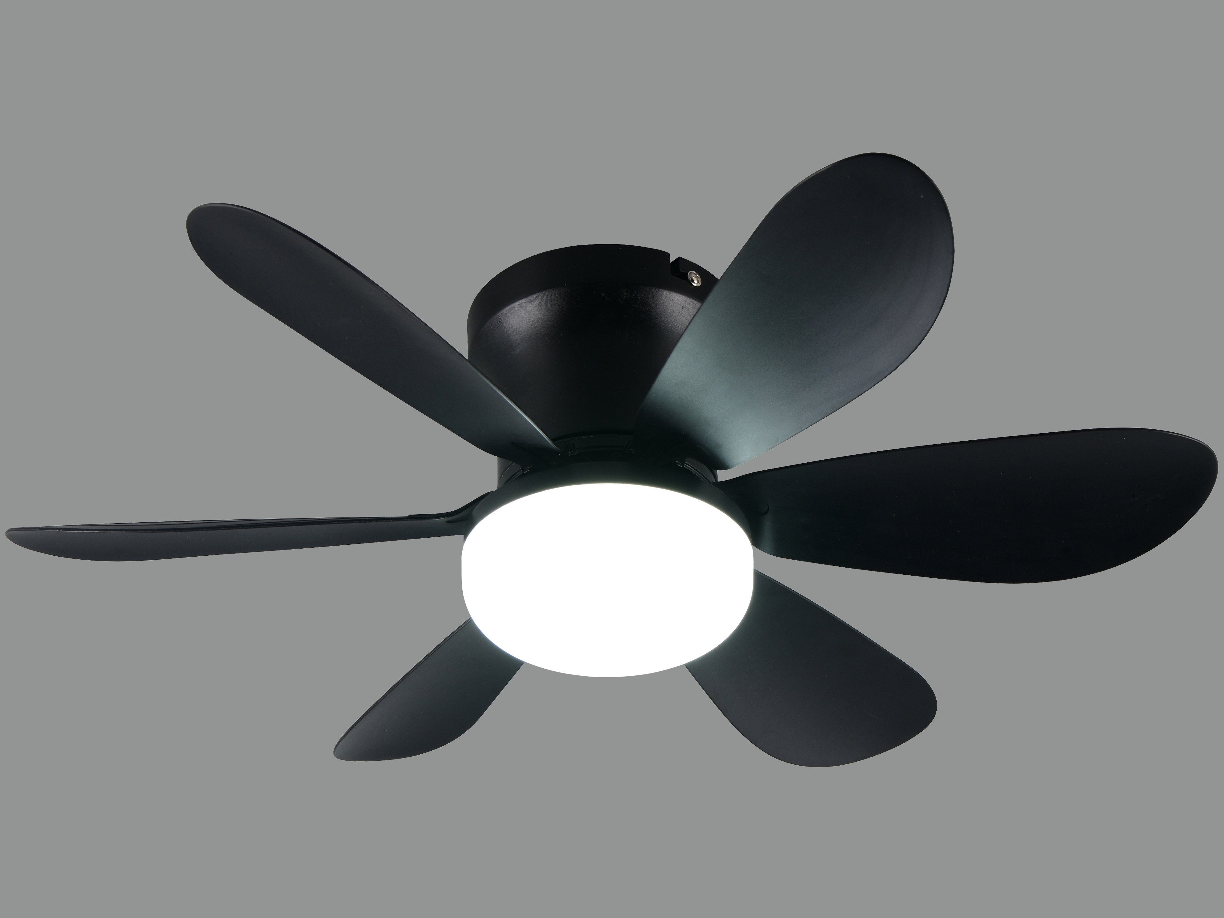 REALITY LED-Deckenleuchte mit Ventilator Lund R67462132, 20W, 2700... 6500K, 850lm, CCT, IP20, schwarz