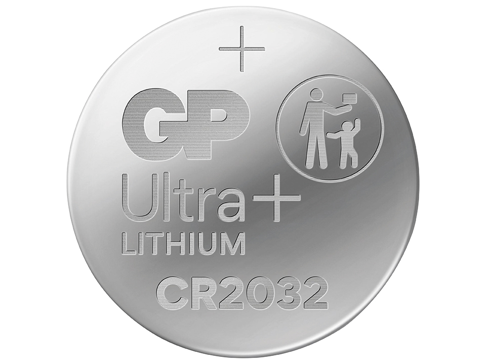 GP Ultra Plus, CR2032 Lithium Knopfzelle, 3 V, 5 Stück GP Ultra Plus, CR2032 Lithium Knopfzelle, 3 V, 5 Stück
