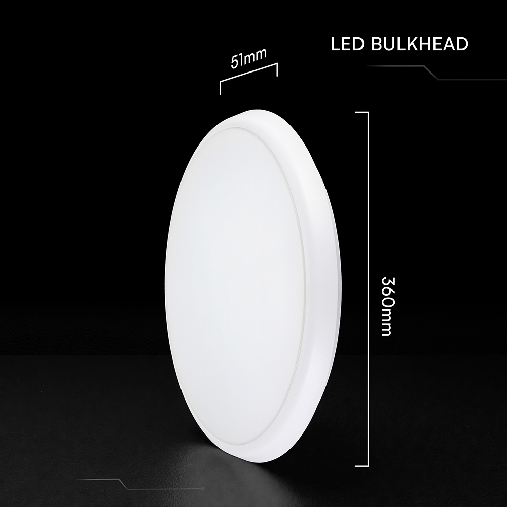 V-TAC LED-Deckenleuchte VT-24360, EEK: E, 40W, 4400lm, 2700...6500K, mit MW-Bewegungssensor
