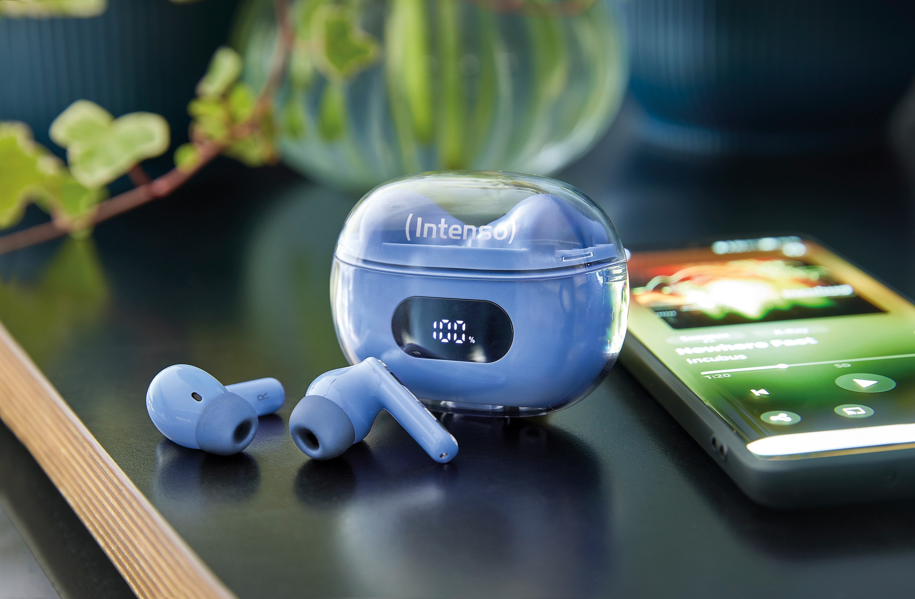 INTENSO In-Ear Kopfhörer Buds Plus T312, blau INTENSO In-Ear Kopfhörer Buds Plus T312, blau