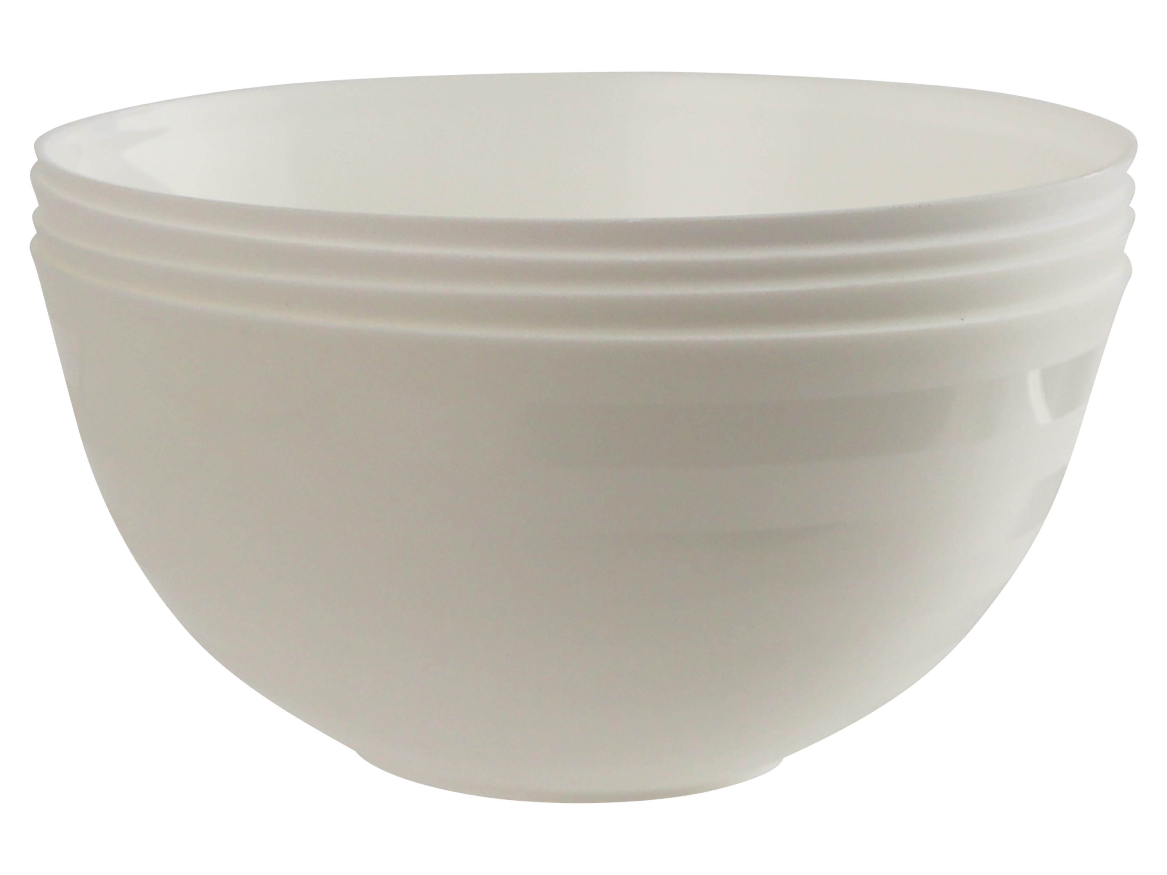 Camping-Schalen, 4-teilig, weiß, Ø 140mm