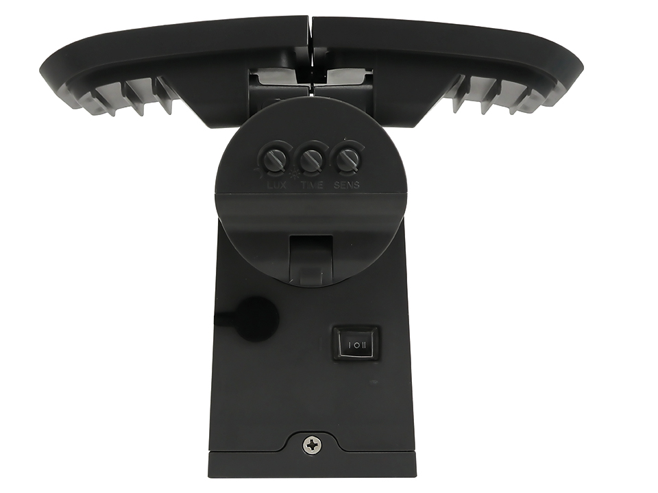 Solar-LED-Wandleuchte 872-S-G, 12 W, 6500 K, 900 lm, kaltweiß, IP44, grau
