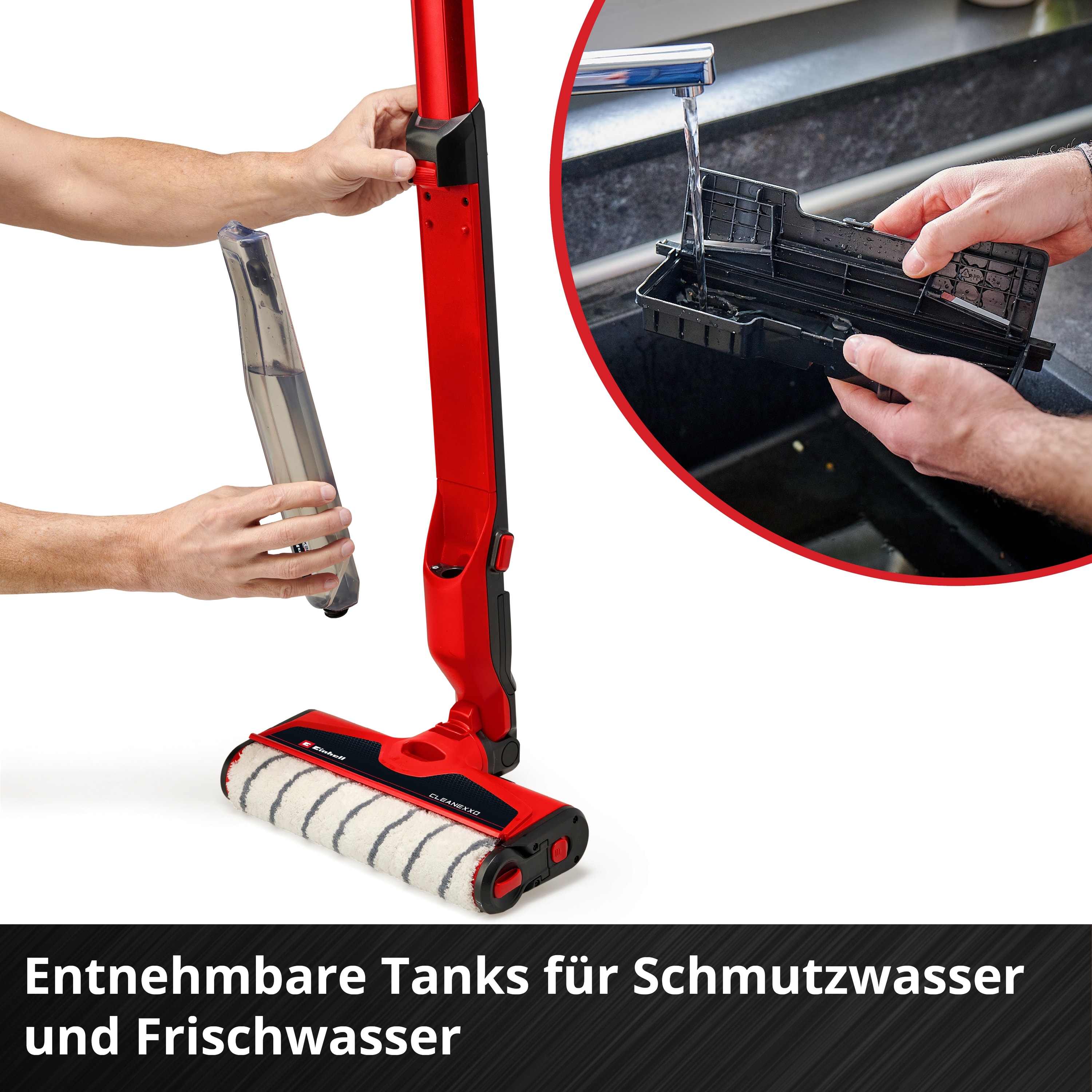 EINHELL Akku-Hartbodenreiniger CLEANEXXO, Solo