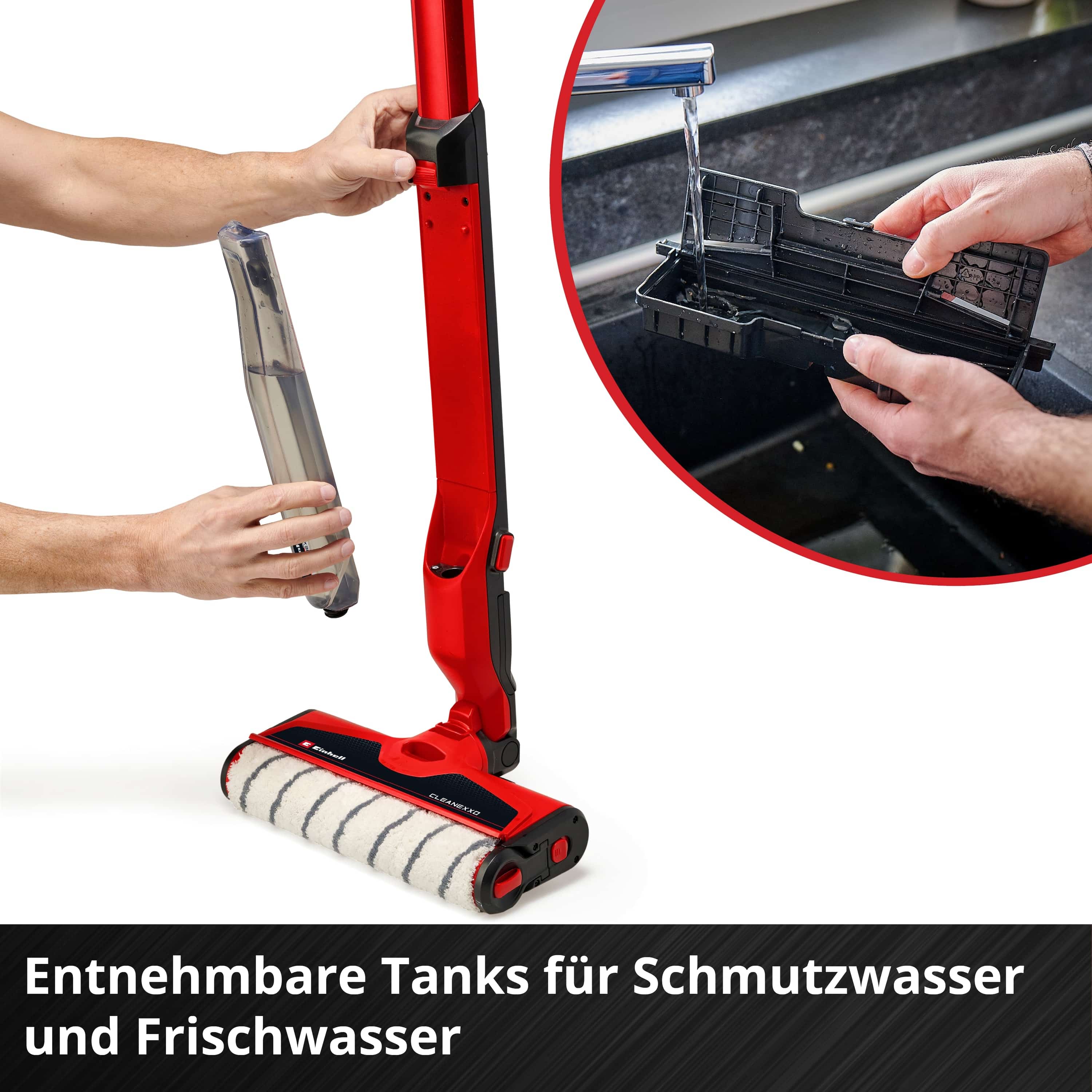 EINHELL Akku-Hartbodenreiniger CLEANEXXO, Solo