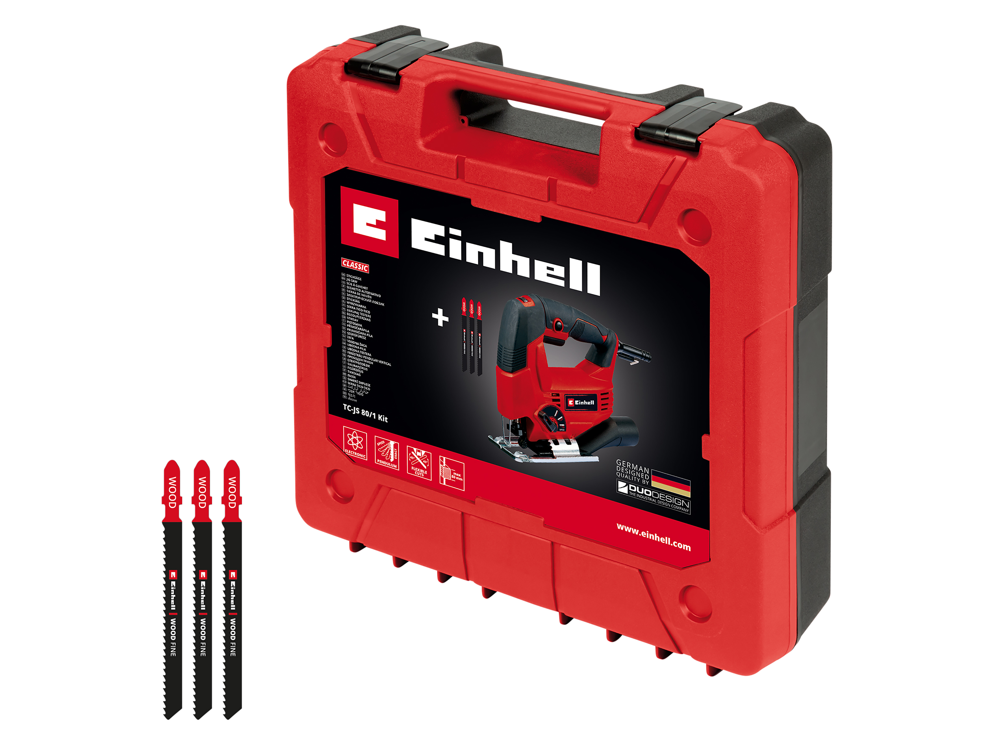 EINHELL Stichsäge TC-JS 80/1 Kit, 4321157