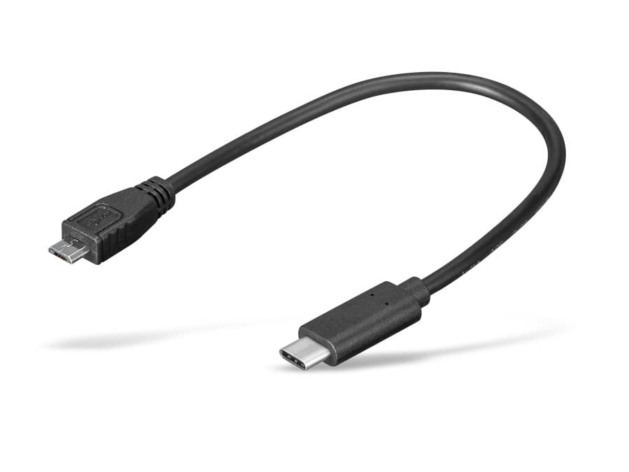 GOOBAY USB 2.0 Adapterkabel Micro-B/C, 0,2 m GOOBAY USB 2.0 Adapterkabel Micro-B/C, 0,2 m