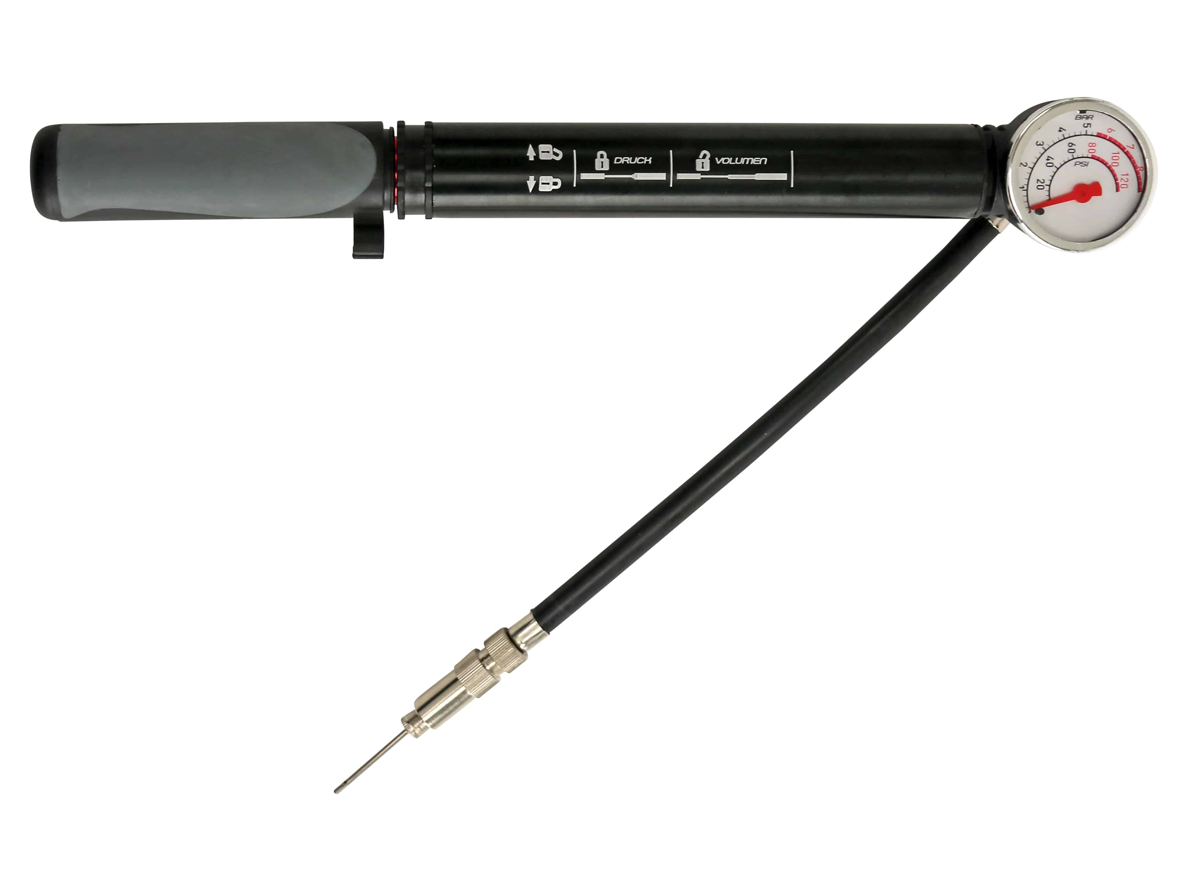Mini Luftpumpe, 8 bar, 120 PSI, Universaler Ventiladapter Mini Luftpumpe, 8 bar, 120 PSI, Universaler Ventiladapter