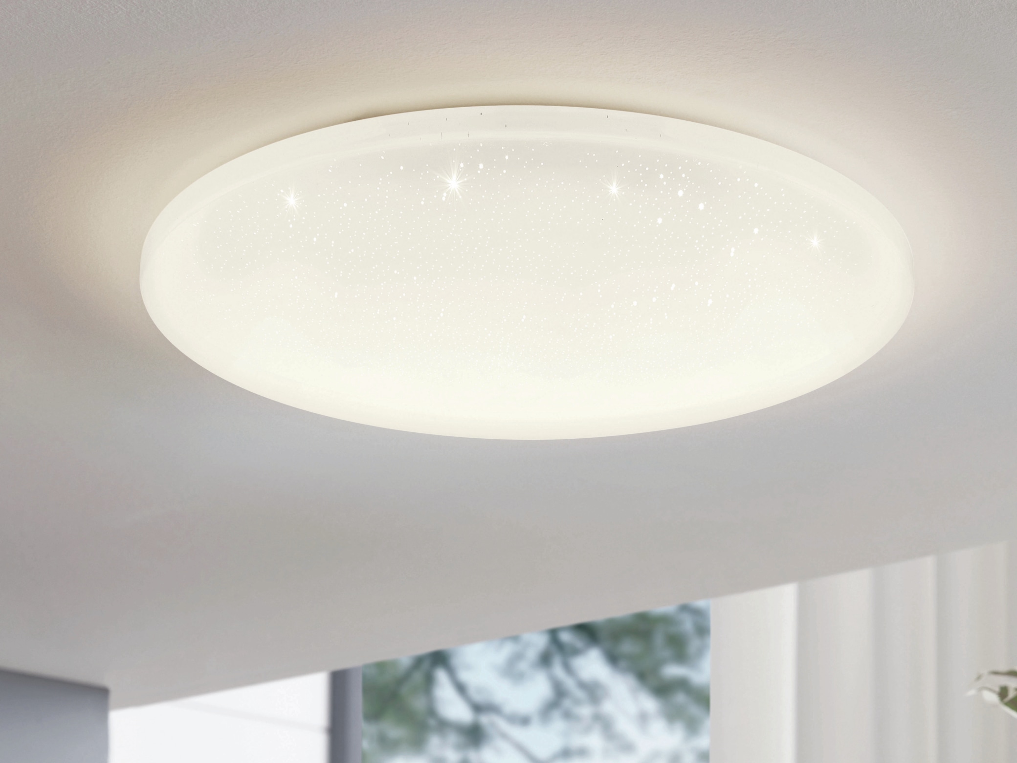 EGLO LED-Deckenleuchte POGLIOLA-S, 18W, 2050 lm, 4000K, 310 mm, Kristalleffekt