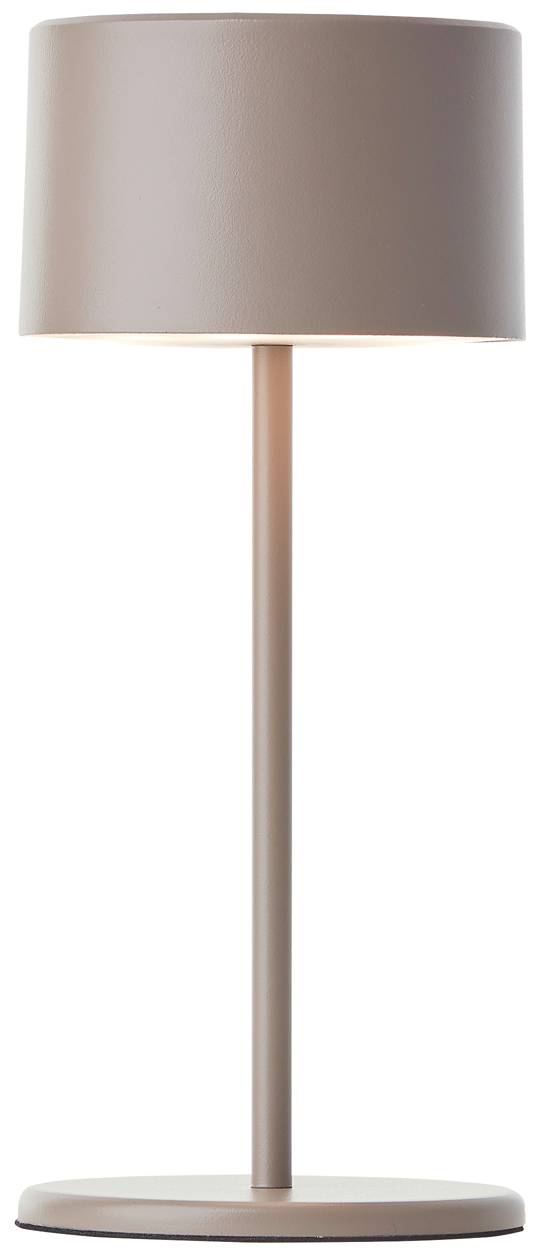 BRILLIANT LED-Akku-Tischleuchte Helio, 2 W, 210 lm, 3000 K, Metall, taupe