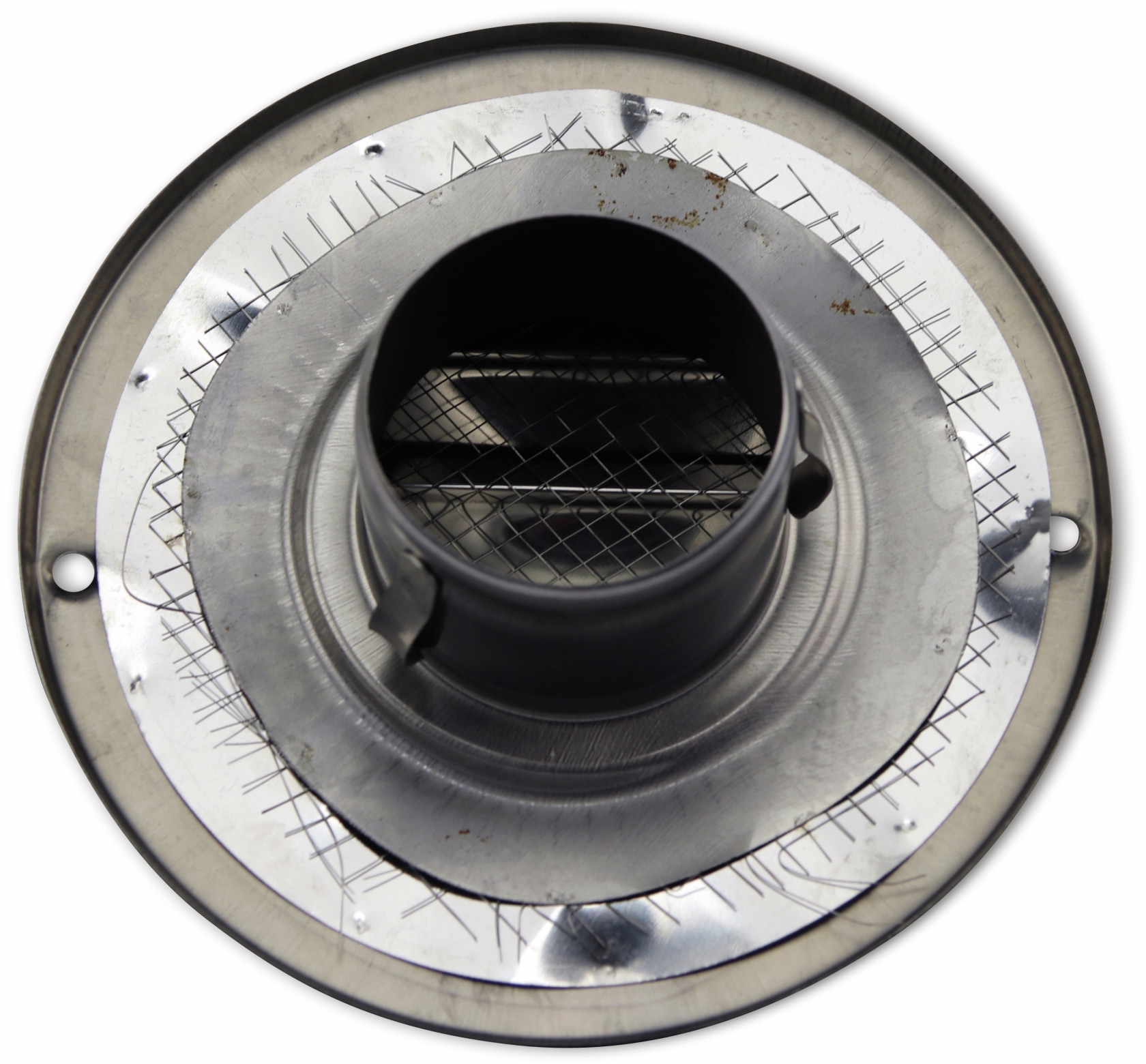 Lüftungsgitter, Kalottenform, 50 mm, Edelstahl, gebürstet Lüftungsgitter, Kalottenform, 50 mm, Edelstahl, gebürstet