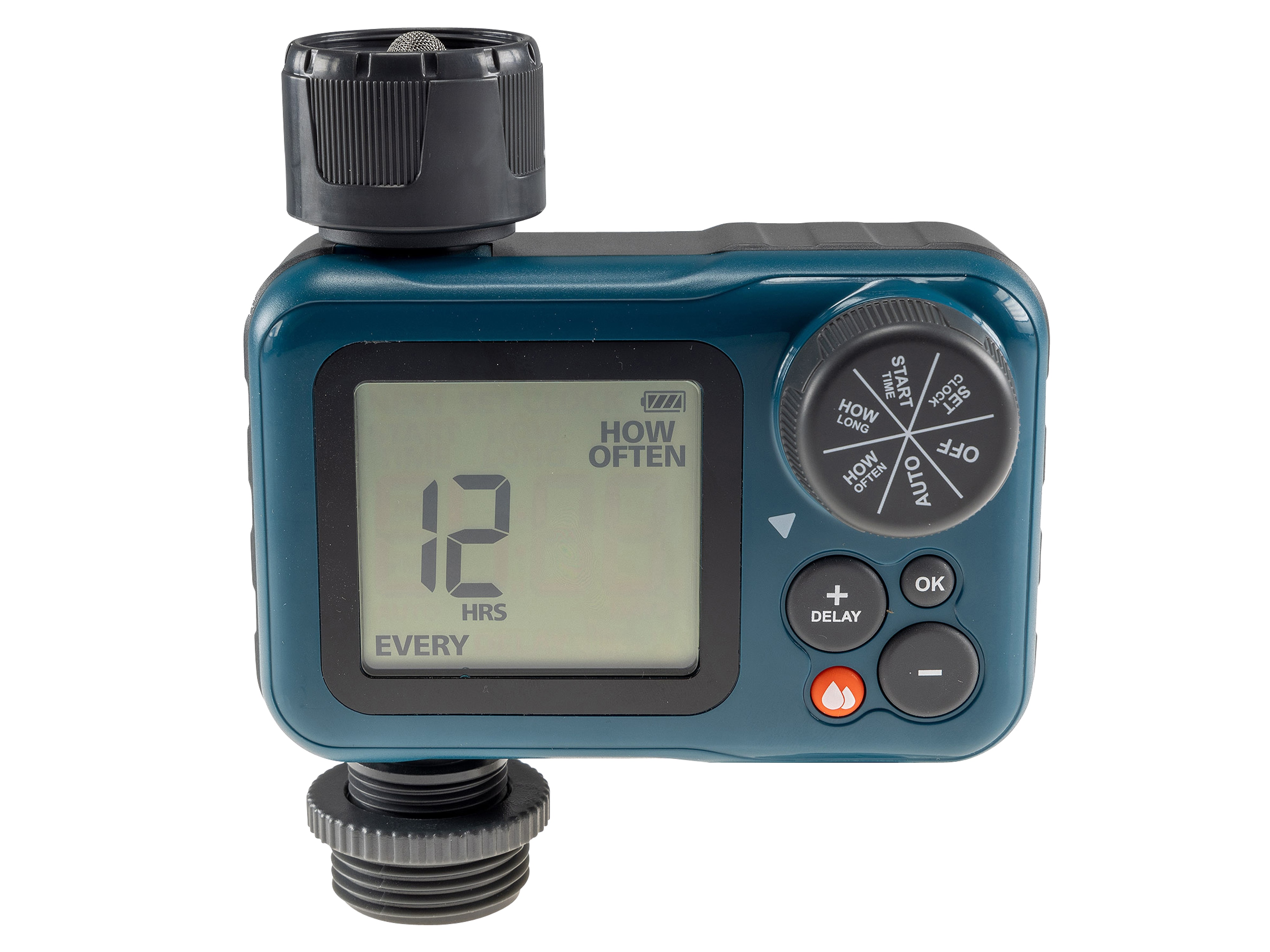 CHILITEC Digitaler Bewässerungscomputer CT-WB7, mit Adapter 1" u. 3/4"