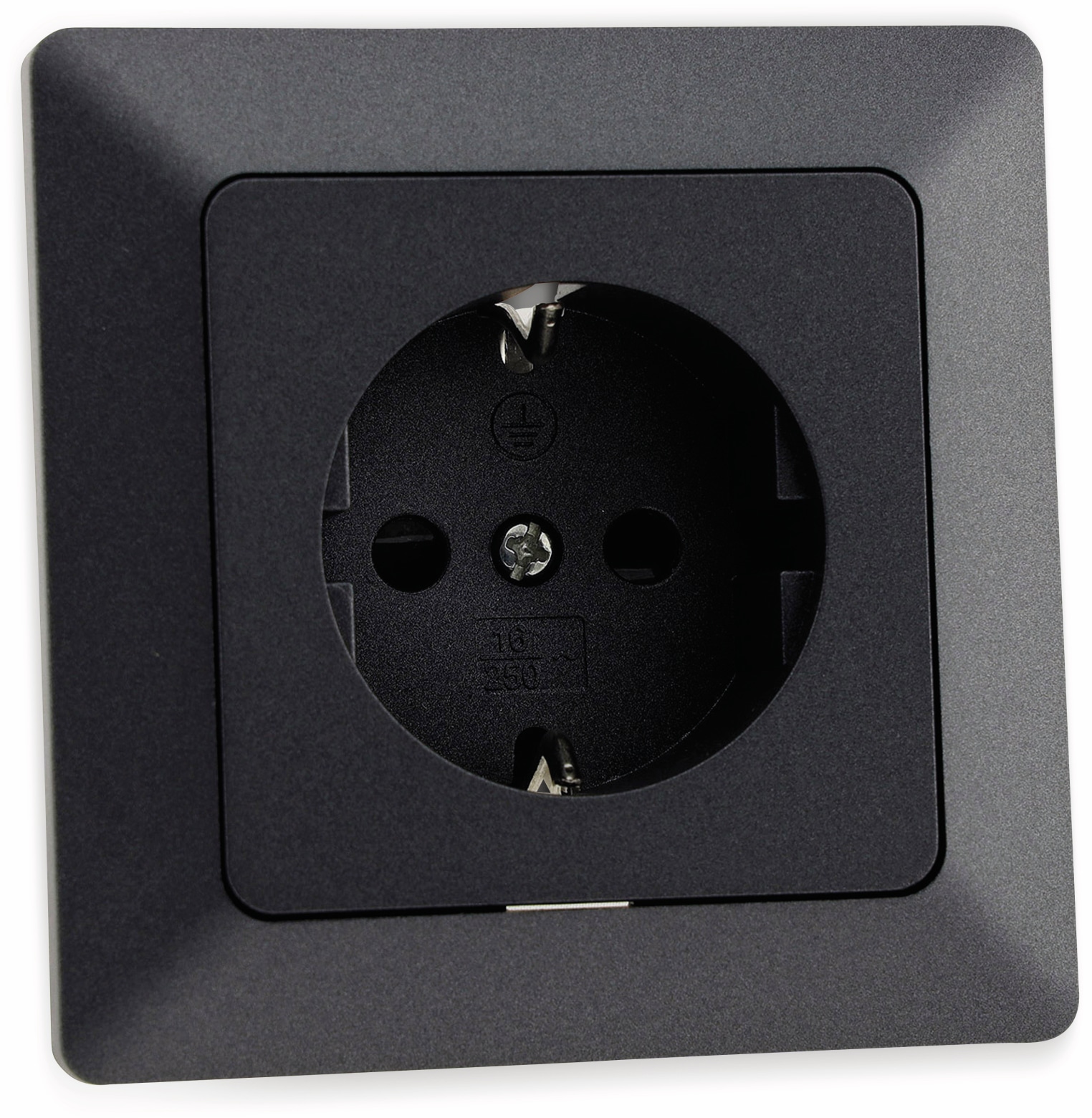 MILOS Schutzkontakt-Steckdose 23036, 16A/250V~, anthrazit