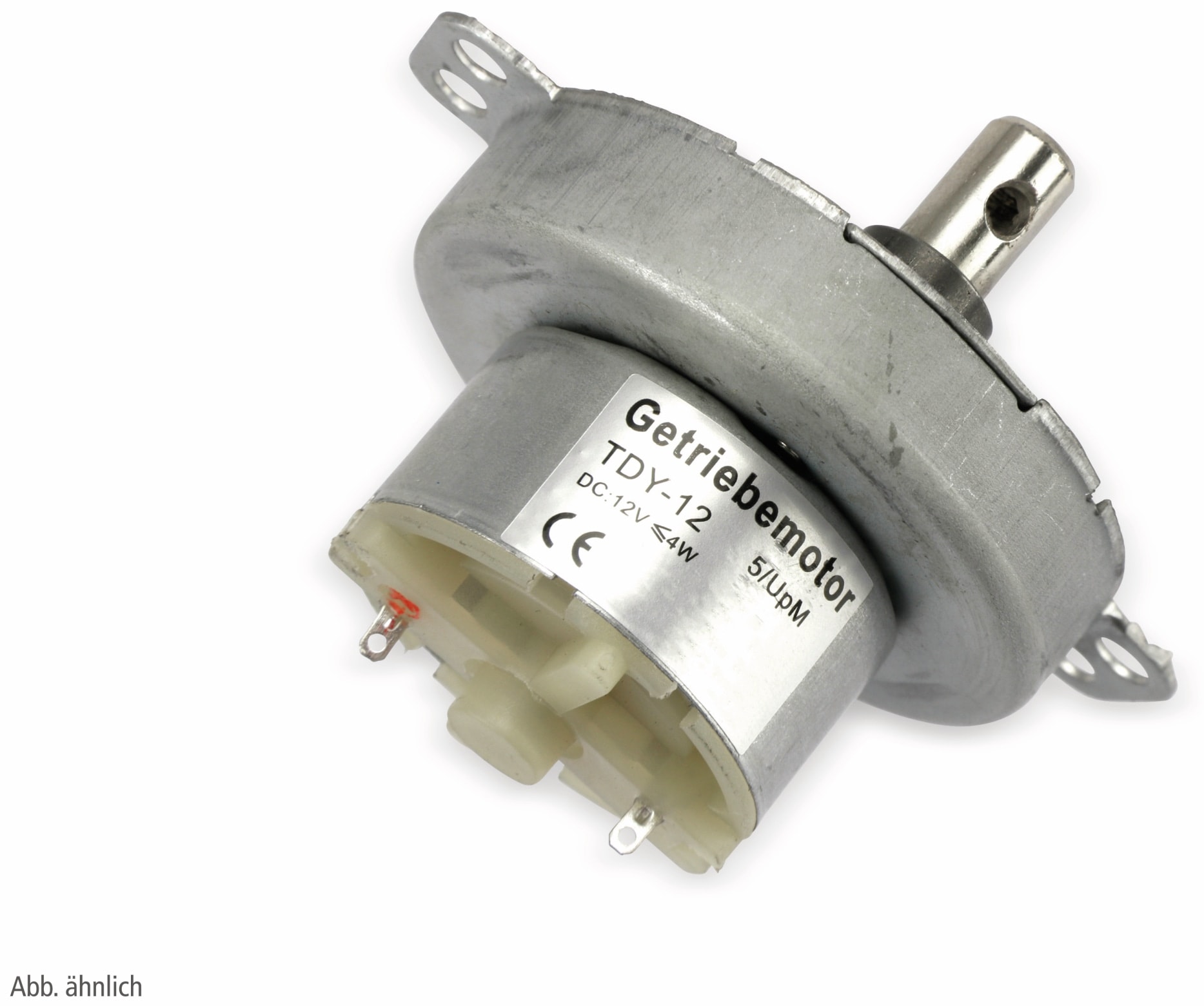 Gleichstrom-Getriebemotor TDY-12, 12 V-, 0,18 A, 20 U/min Gleichstrom-Getriebemotor TDY-12, 12 V-, 0,18 A, 20 U/min