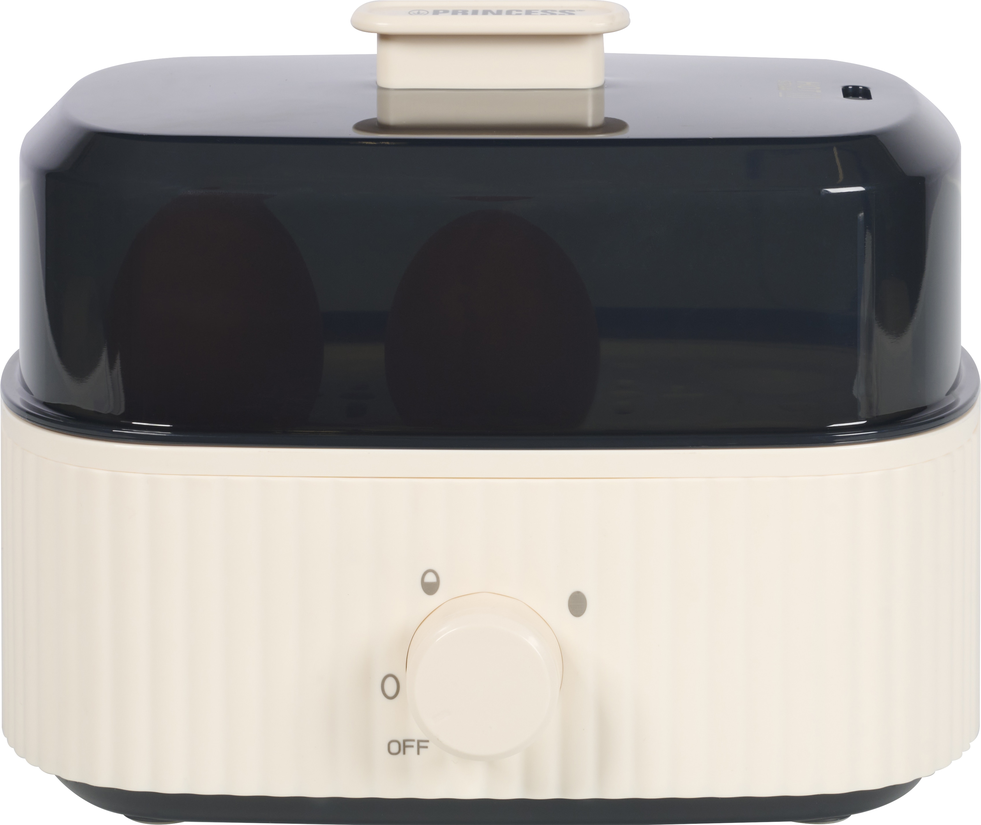 PRINCESS Eierkocher Wave, 6 Eier, inklusive Messbecher, 300W, beige